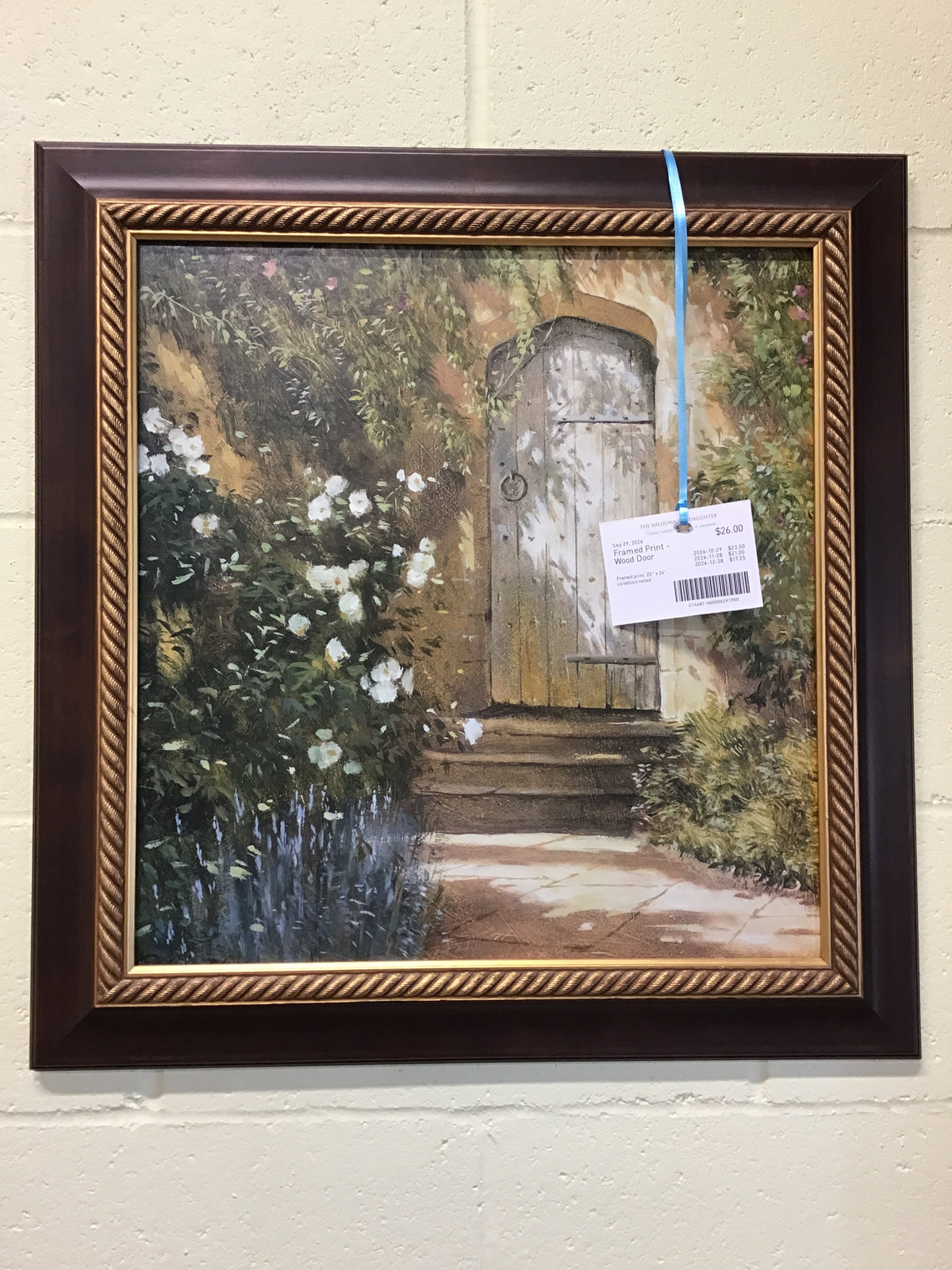 Framed Print - Wood Door