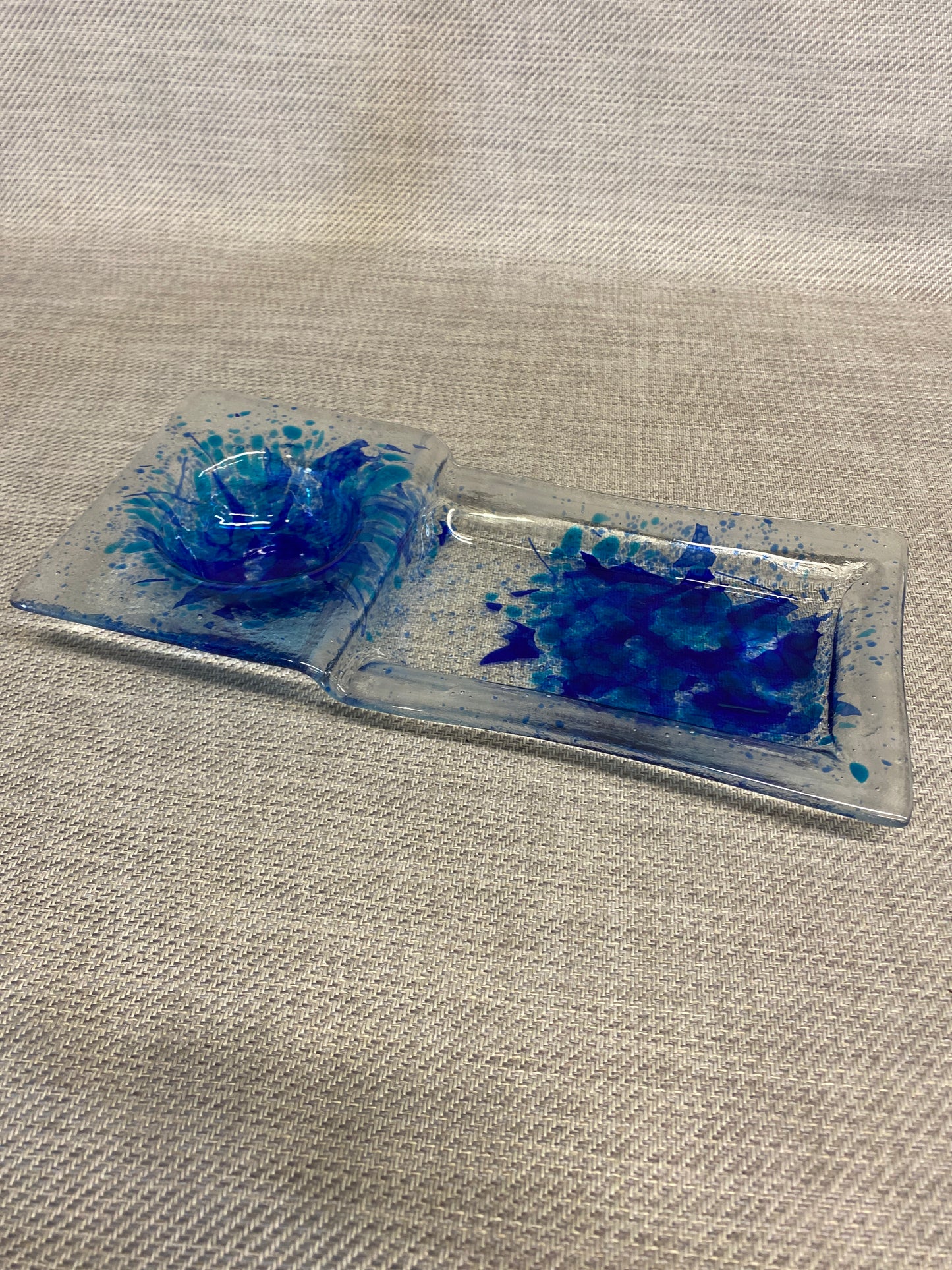 Fused Glass - Chip N Dip Plate