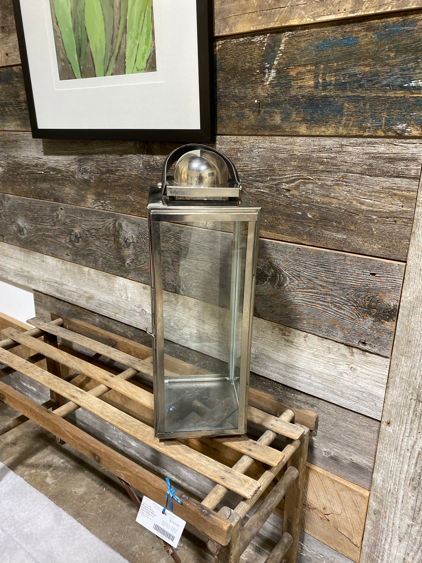 Metal & Glass Candle Lantern