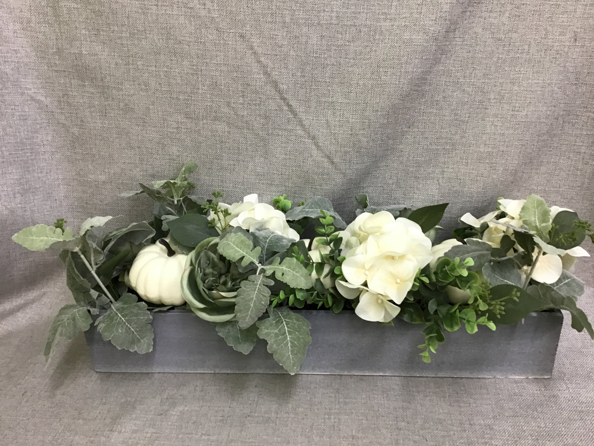 White Pumpkin Centerpiece