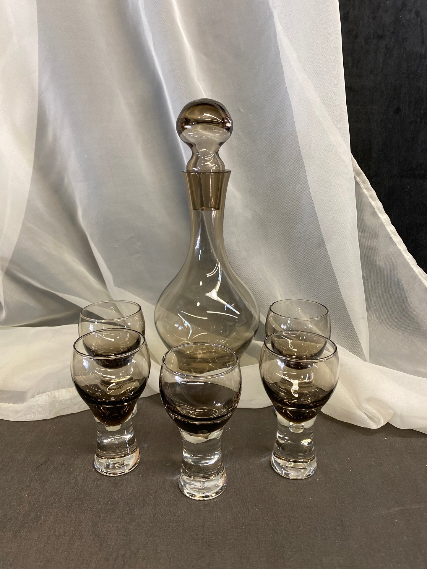6PC Caithness Decanter & Glasses