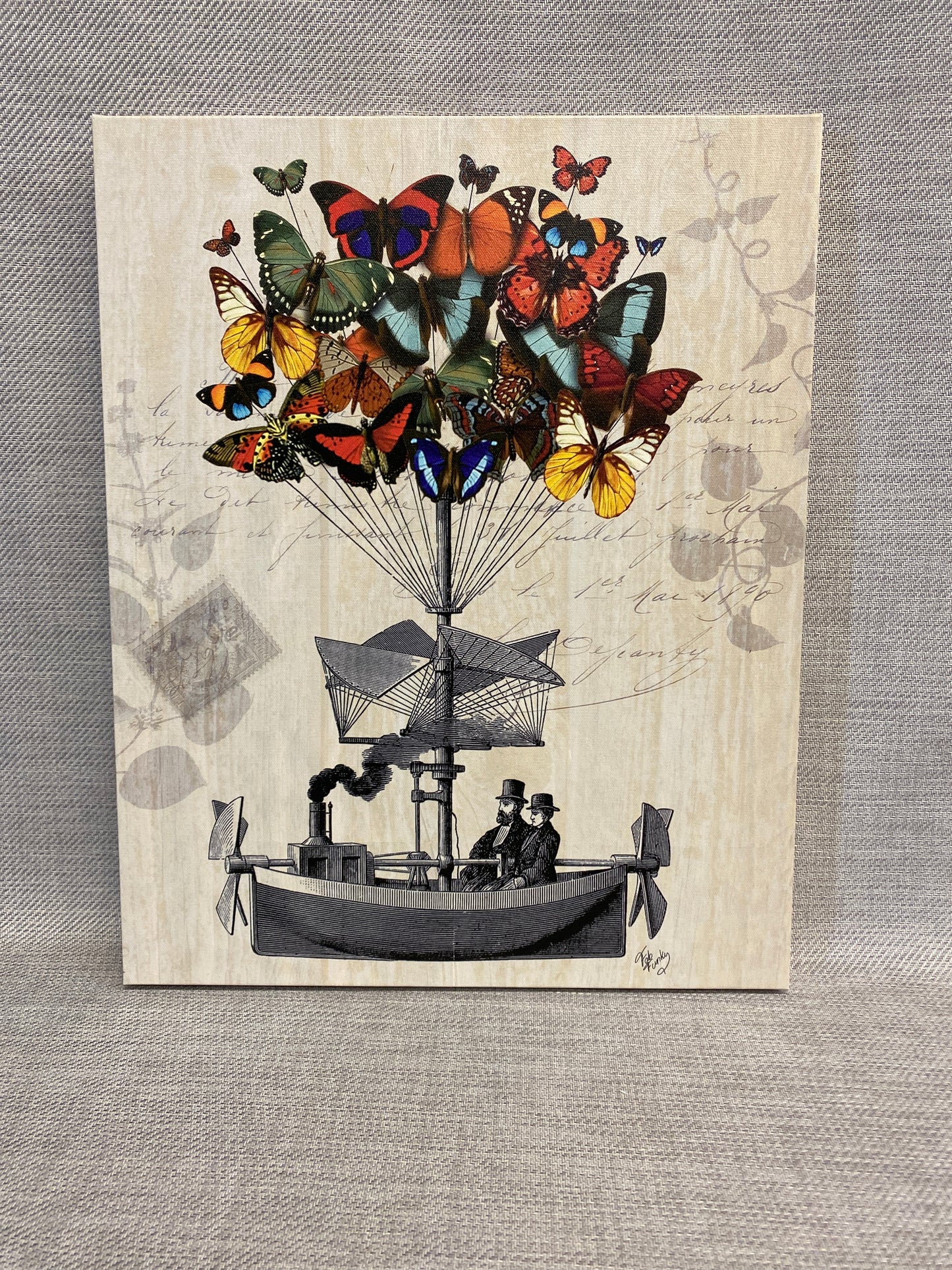 Frameless Print - Butterfly Airship