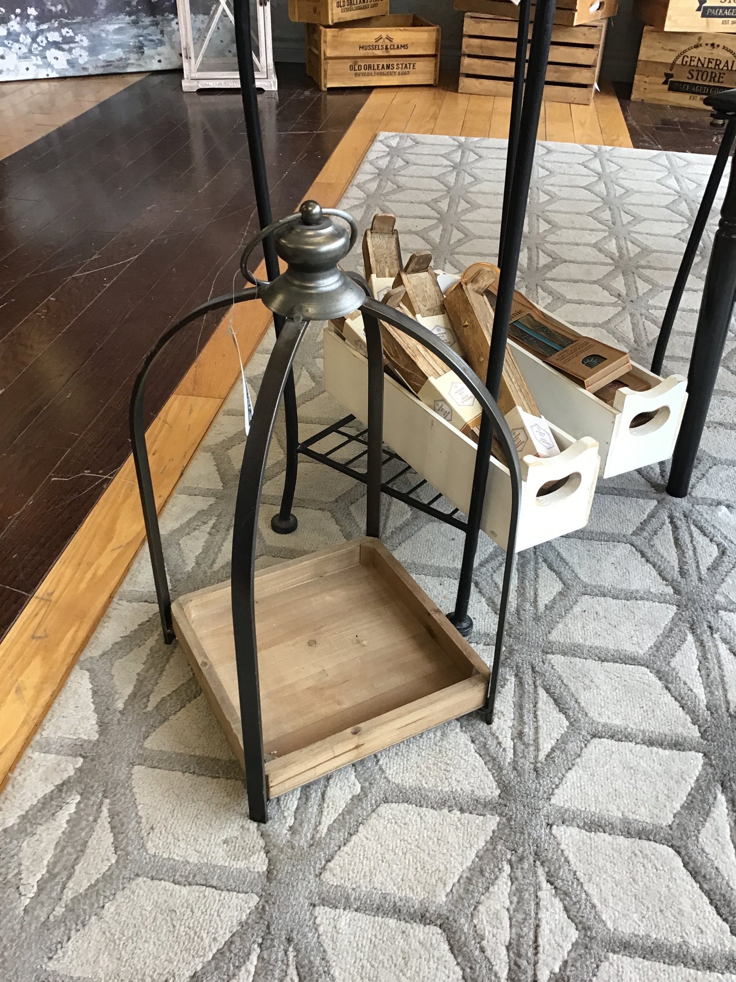 New! Metal & Wood Lantern