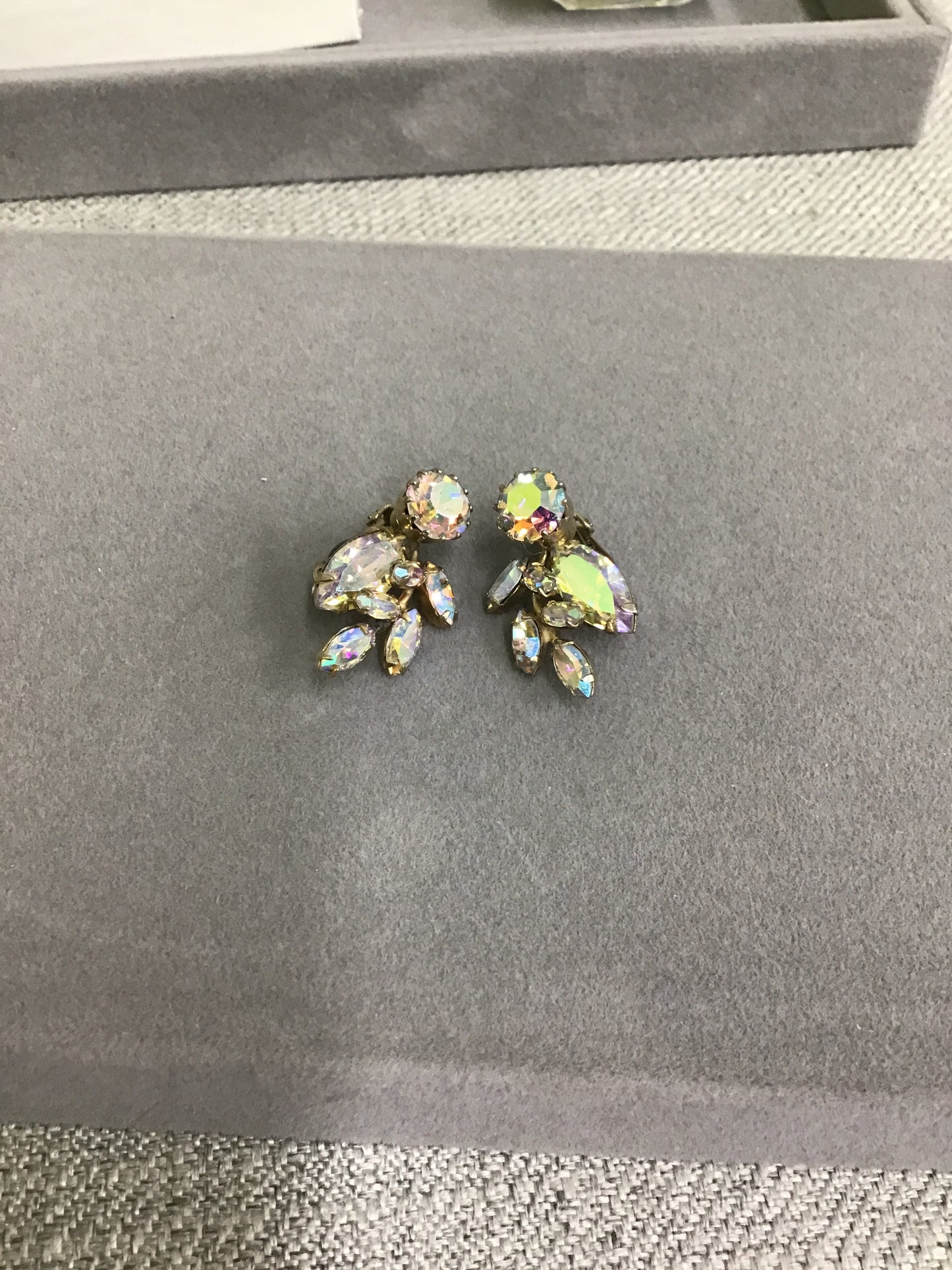 Beautiful! Pair Sparkly Clip-On Earrings