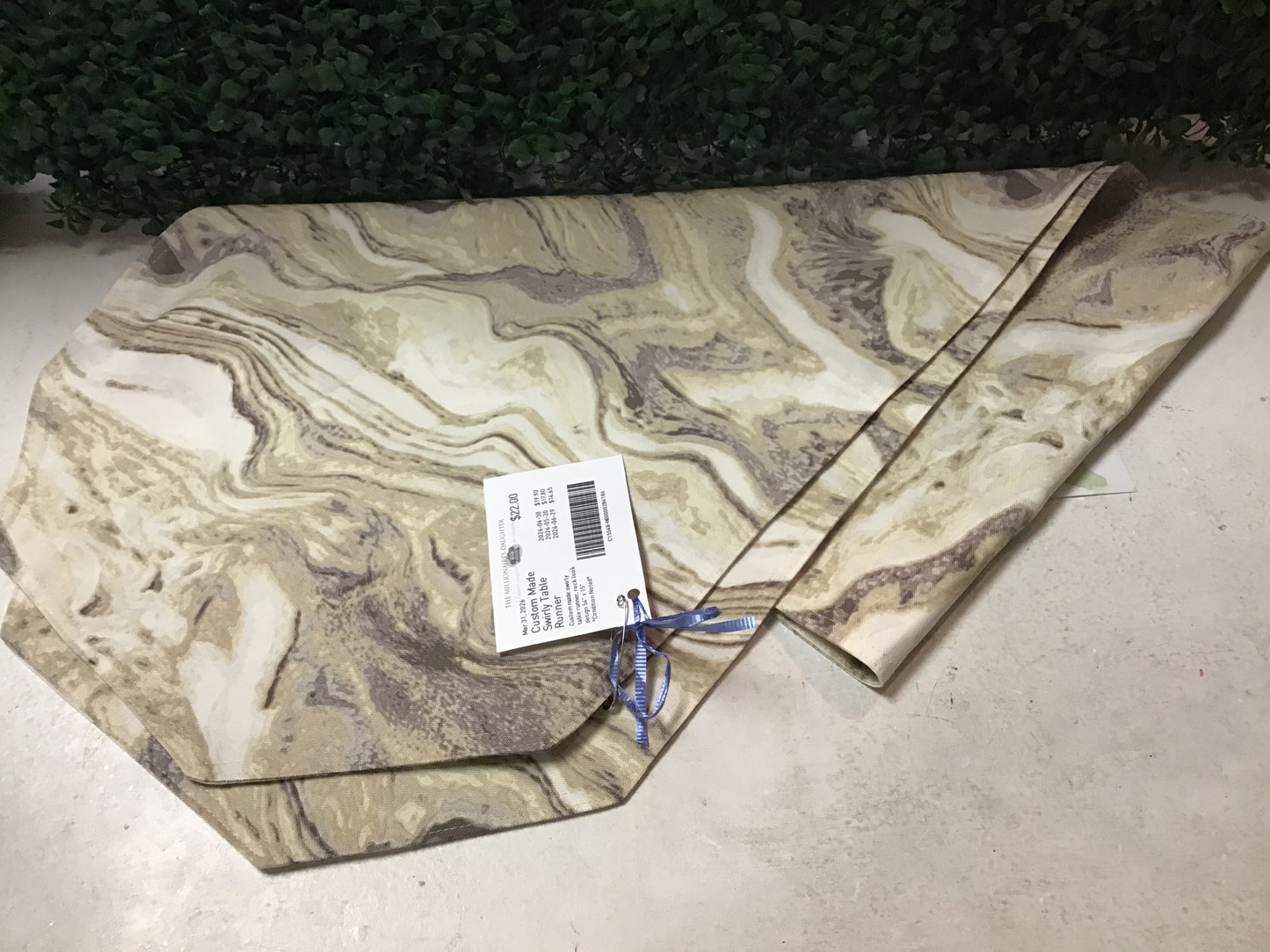 Custom Made Swirly Table Runner