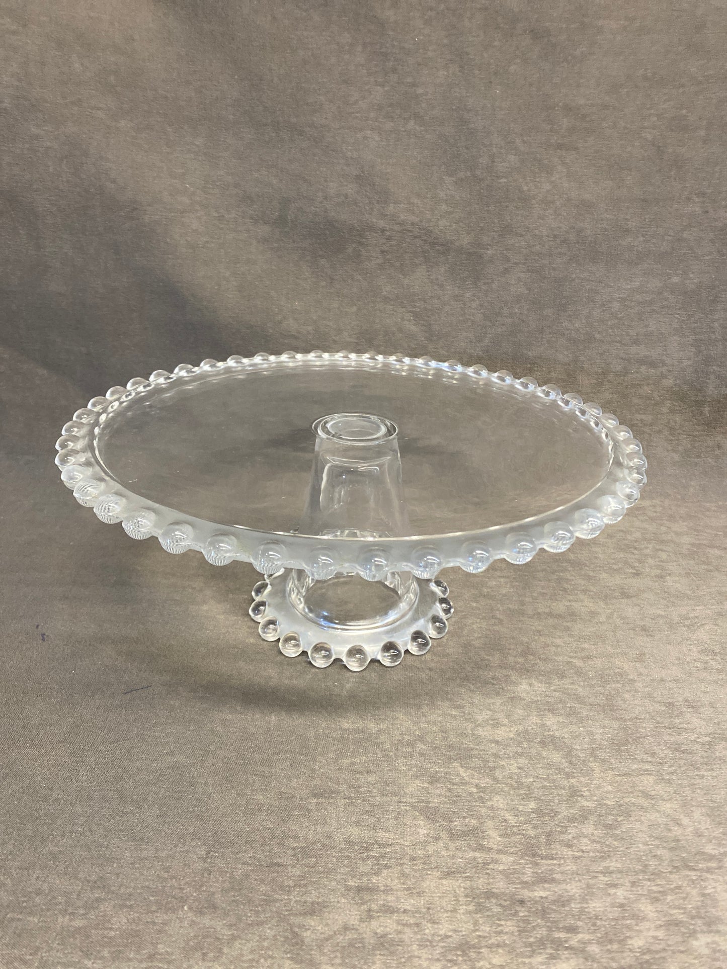 Glass Cake Stand - Bubble-Edge