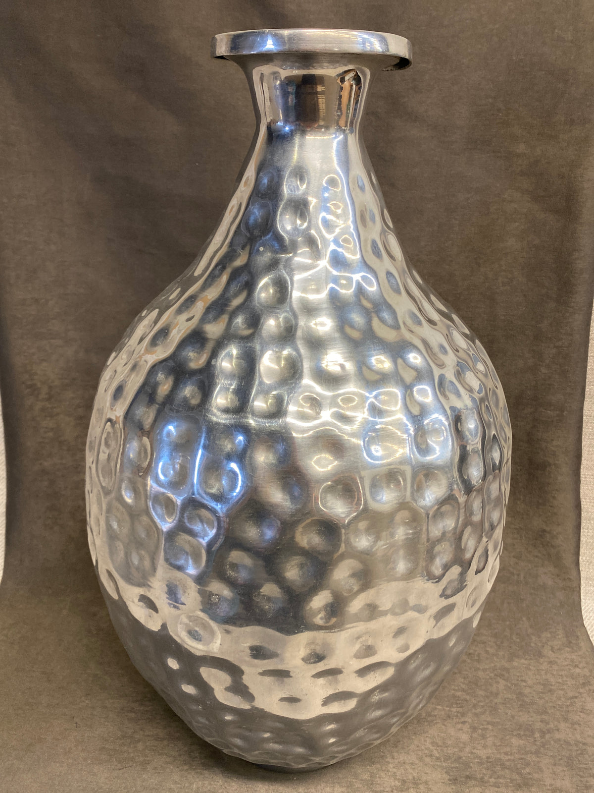 Hammered Aluminum Vase - 24"