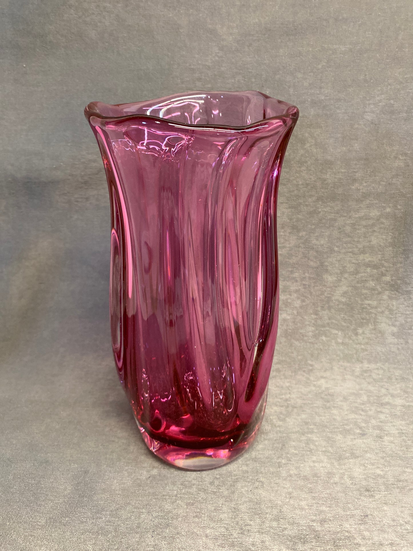 Cranberry Glass Vase
