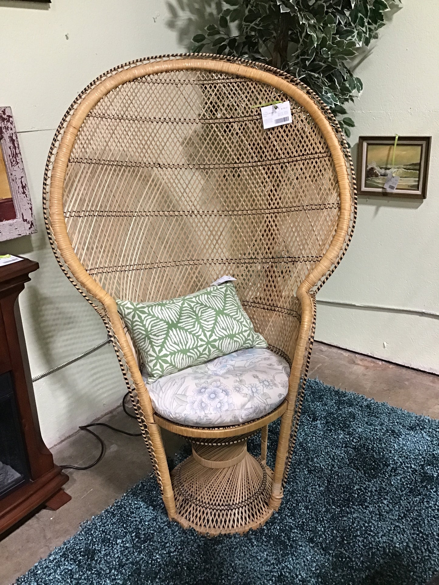 Peacock Wicker Chair