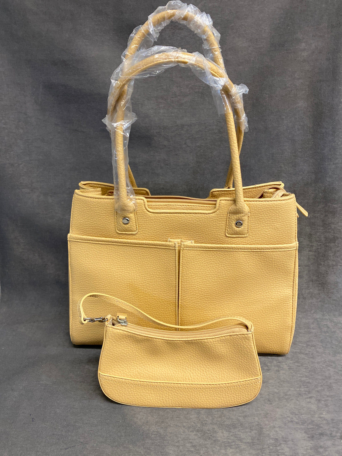 2PC Boccelli Handbag - Beige