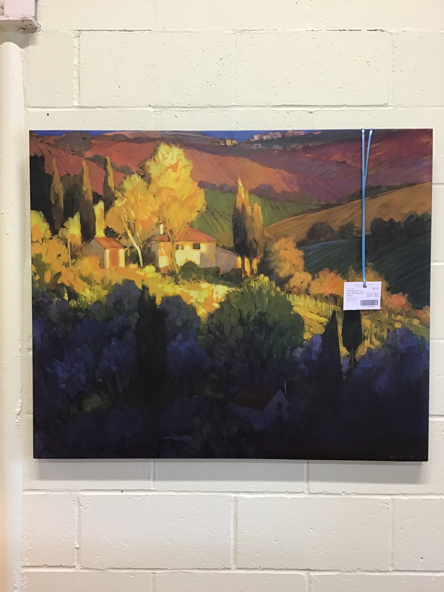 Frameless Print - Light Breaking On House