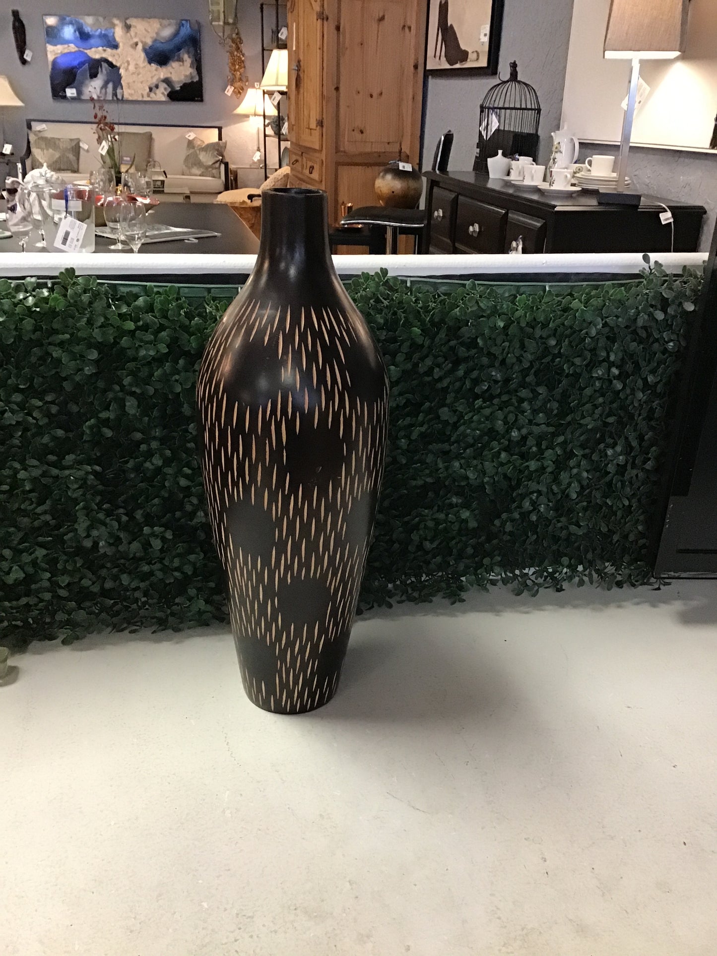 Modern Wood Vase