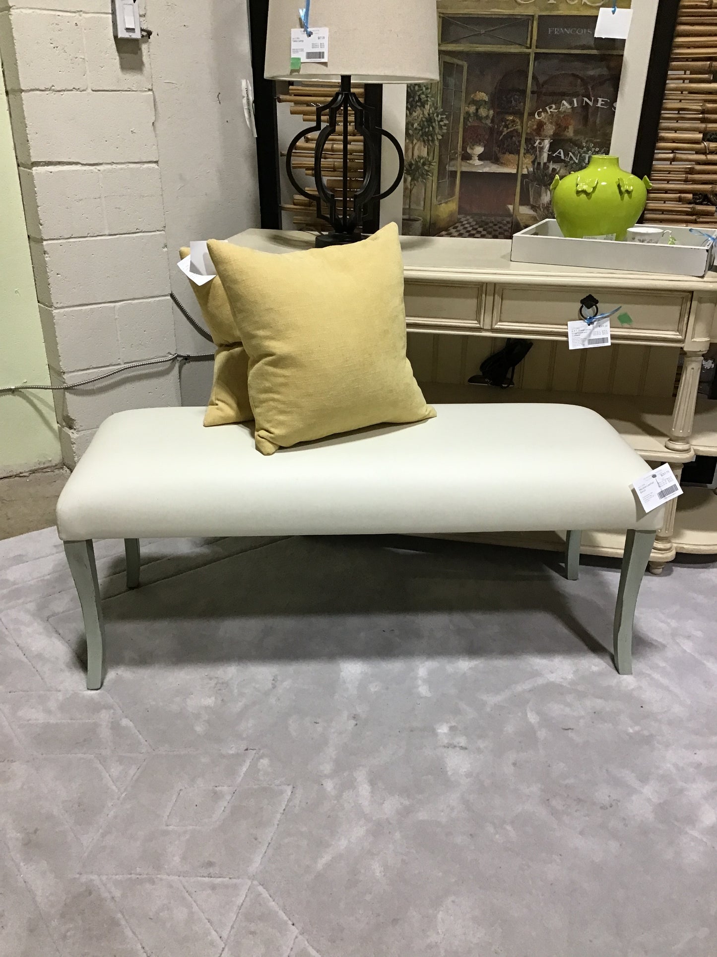 Meubles Leather Bench