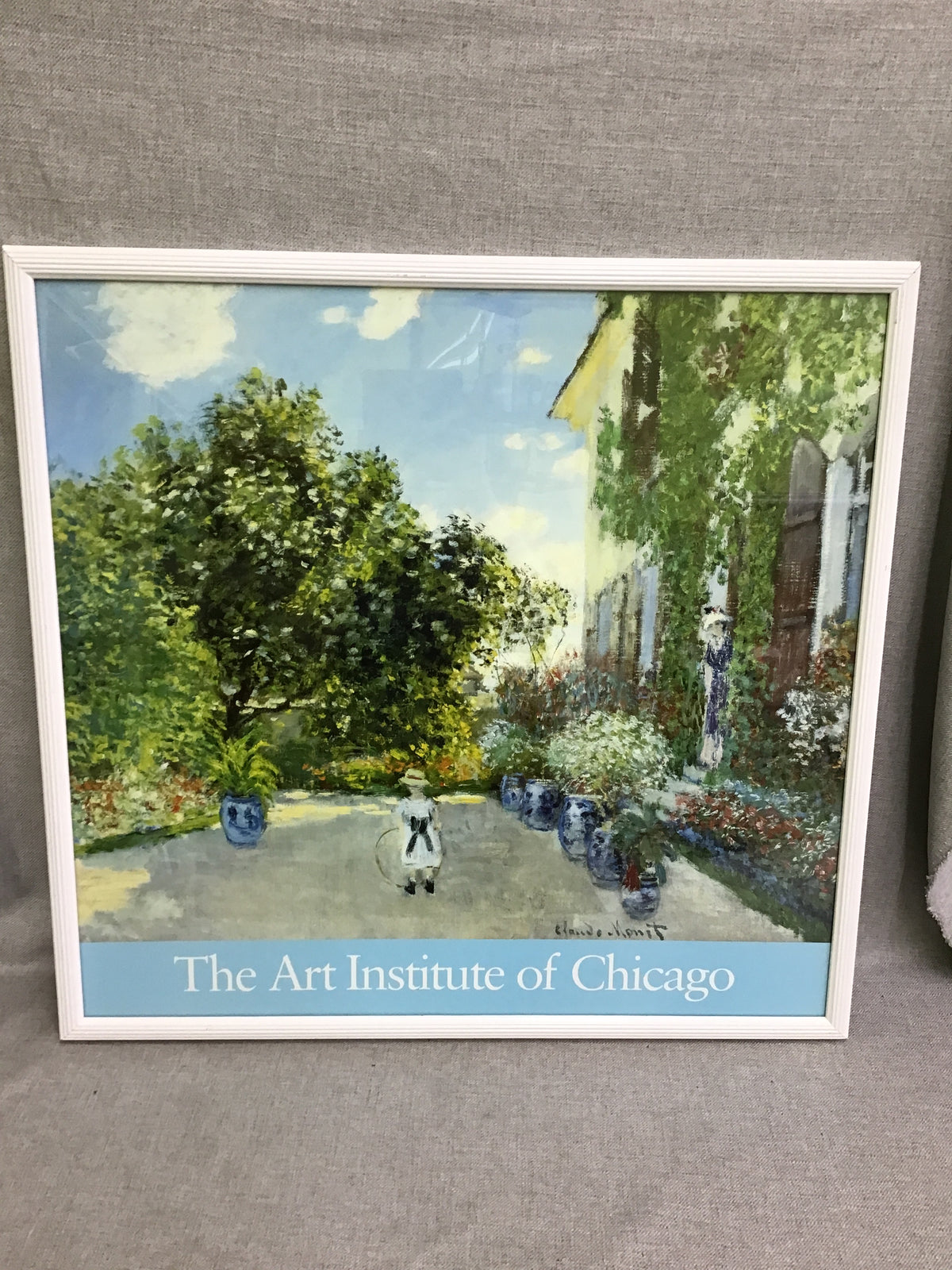 'The Artist's House' by Claude Monet Framed Poster