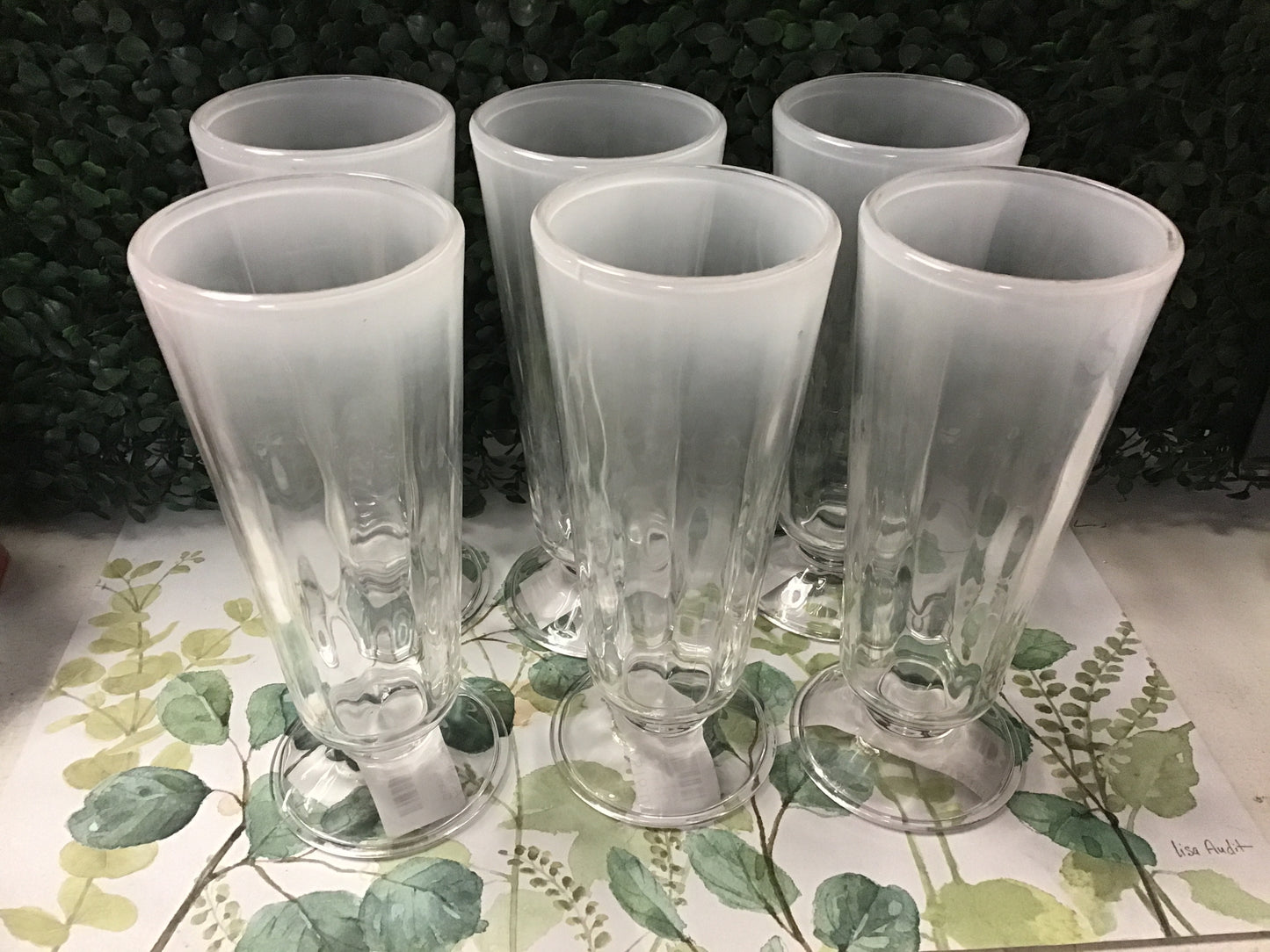 Acrylic Sundae Glasses (6)- 8"h