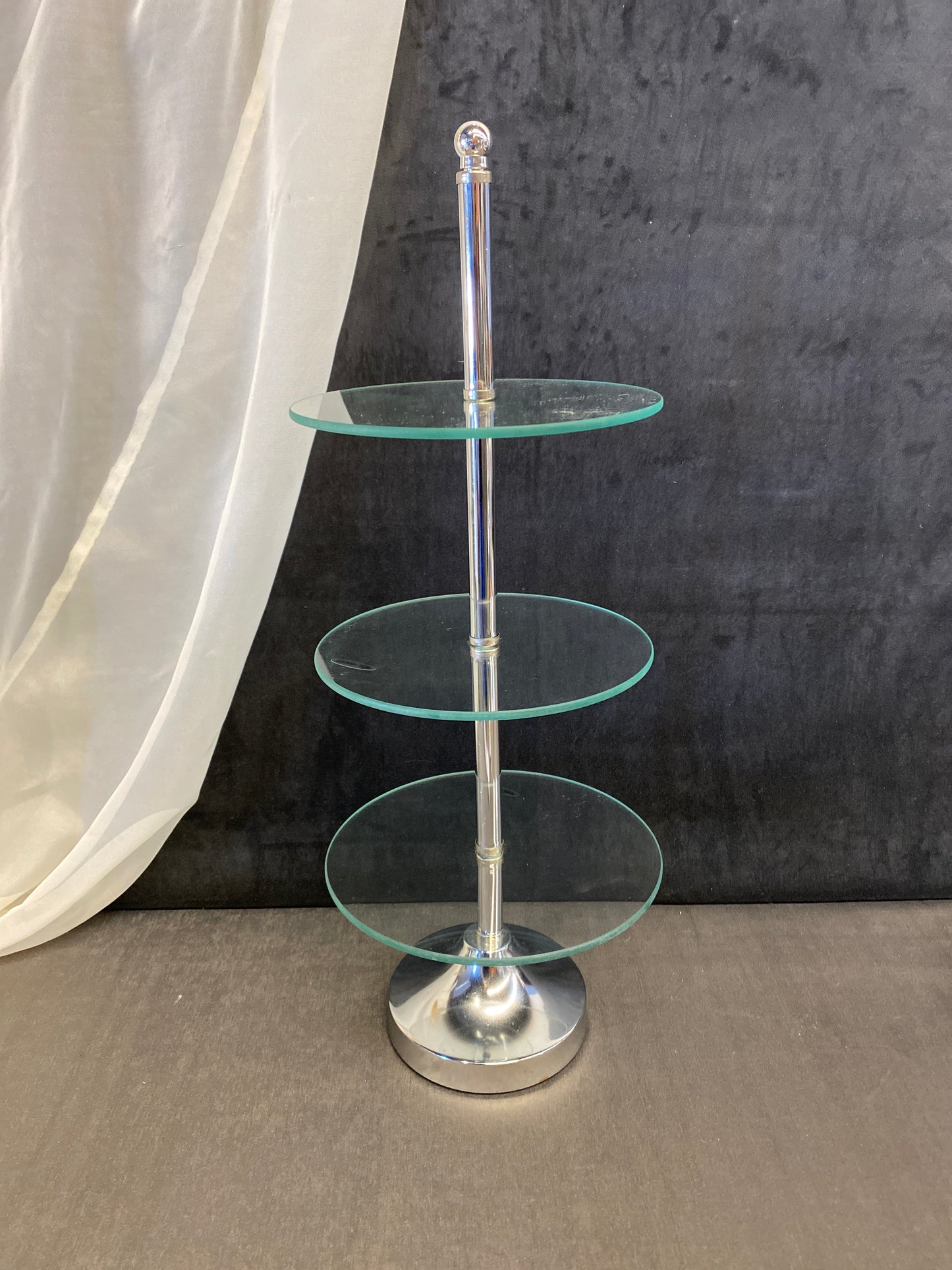 3 Tier Glass Dessert Stand