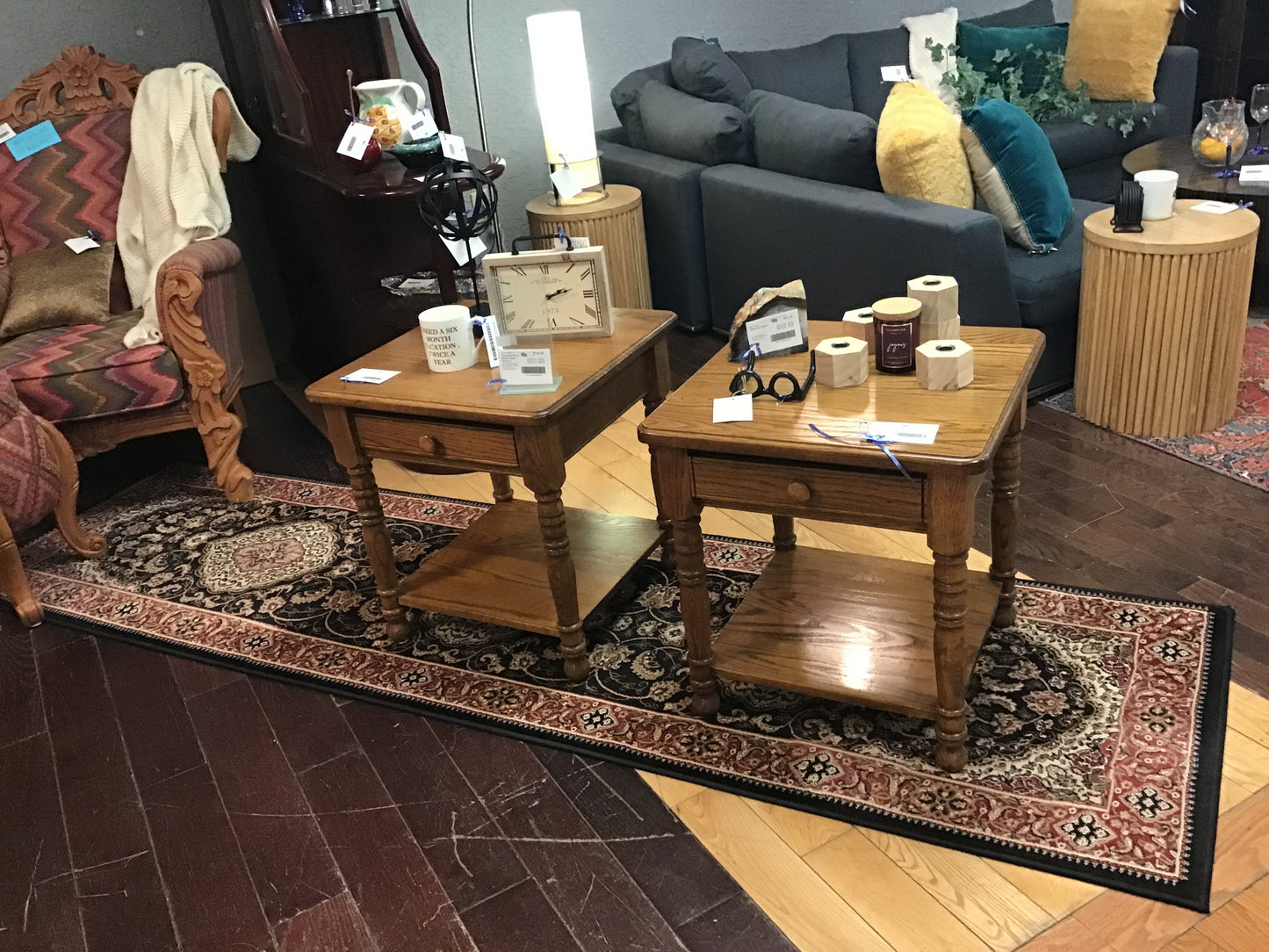 'Oriental Plus' Black Floor Runner