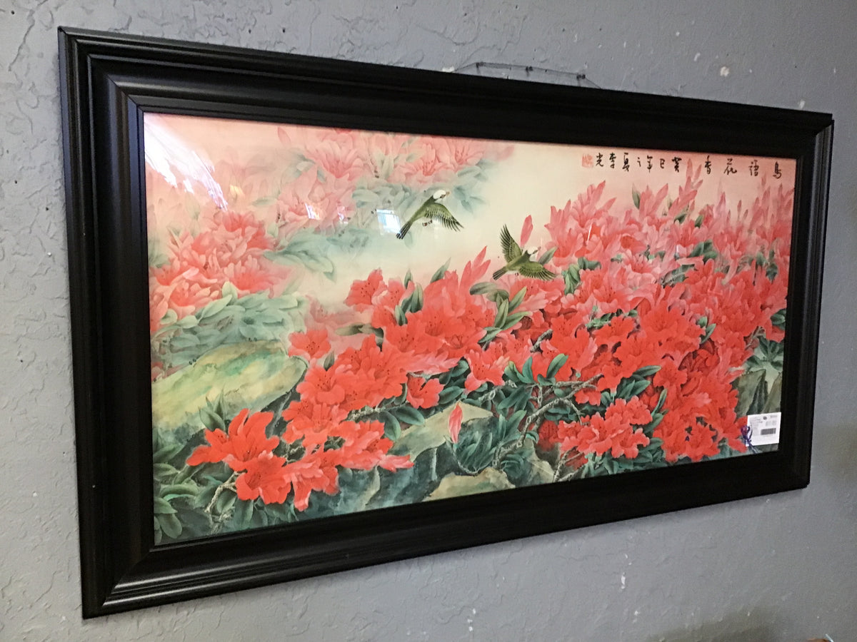 Framed Print 'Flowers & Birds' by LiGuang