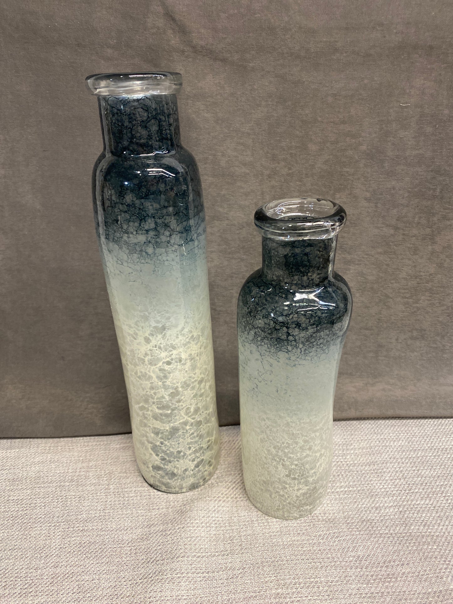PAIR Modern Decorative Glass Vases