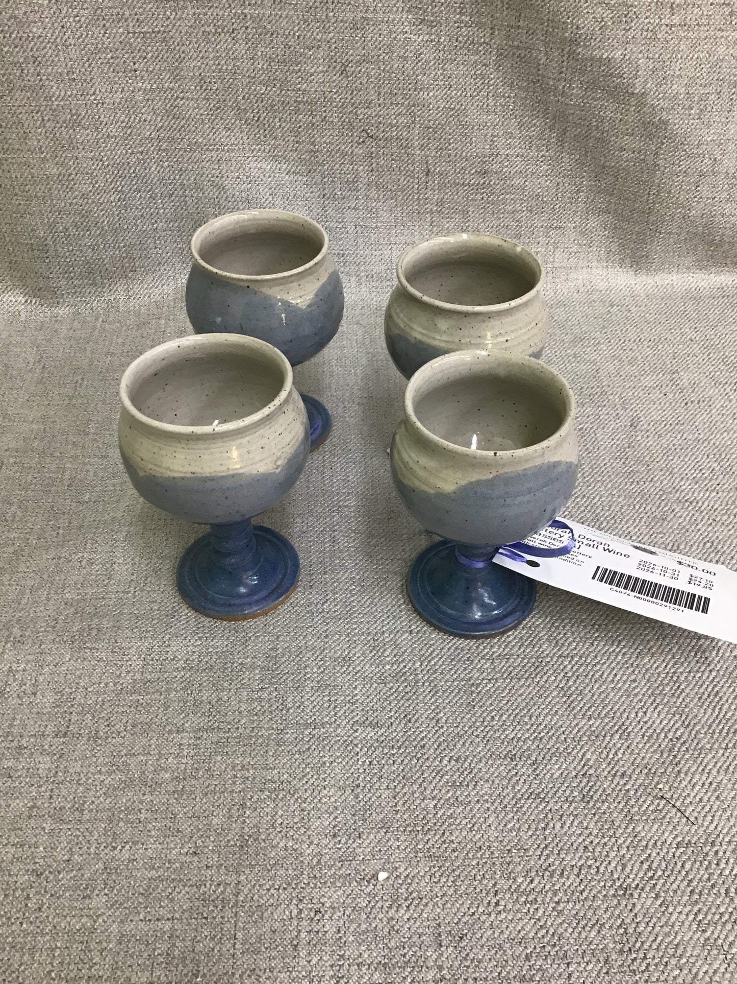 Deborah Doran Pottery Small Wine Glasses (4)