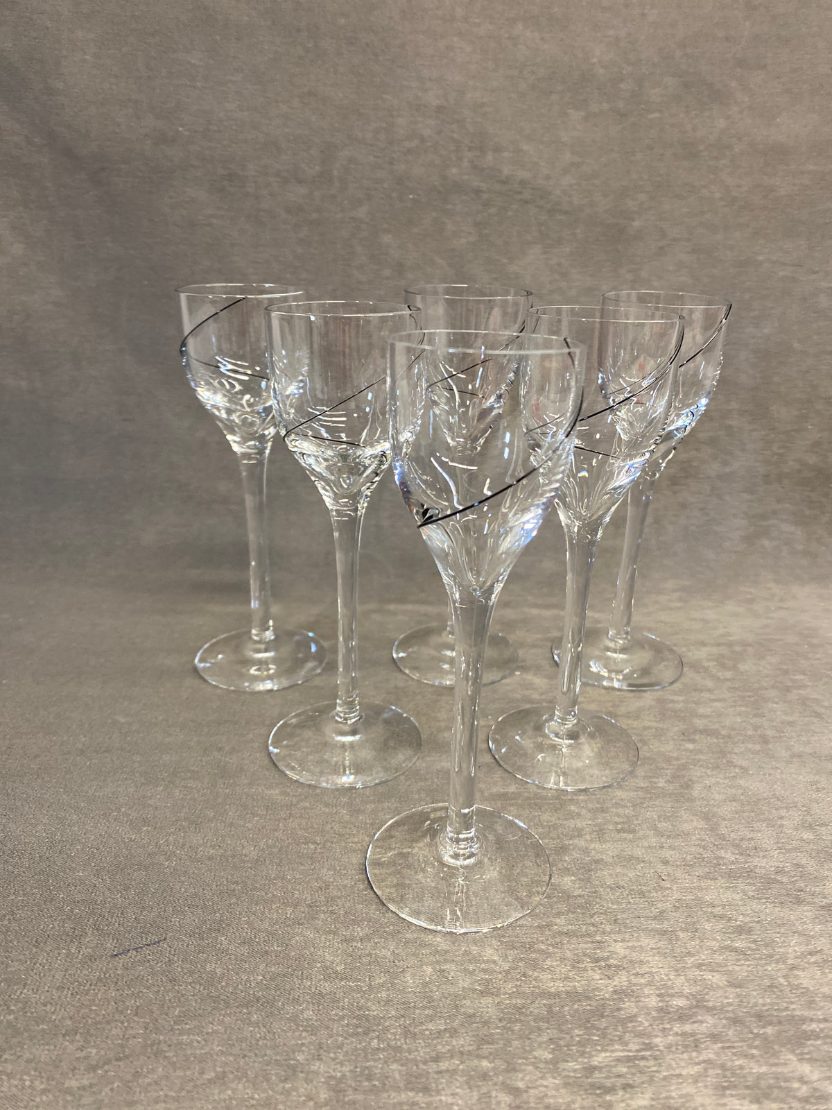 Set 6 Kosta Boda Cordial Glasses
