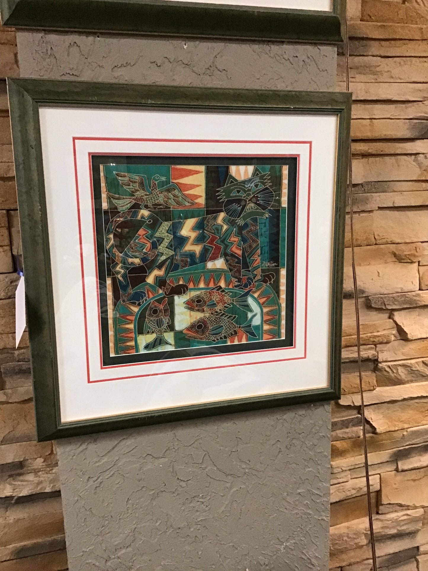 Oriental Inspired Cloth Artwork