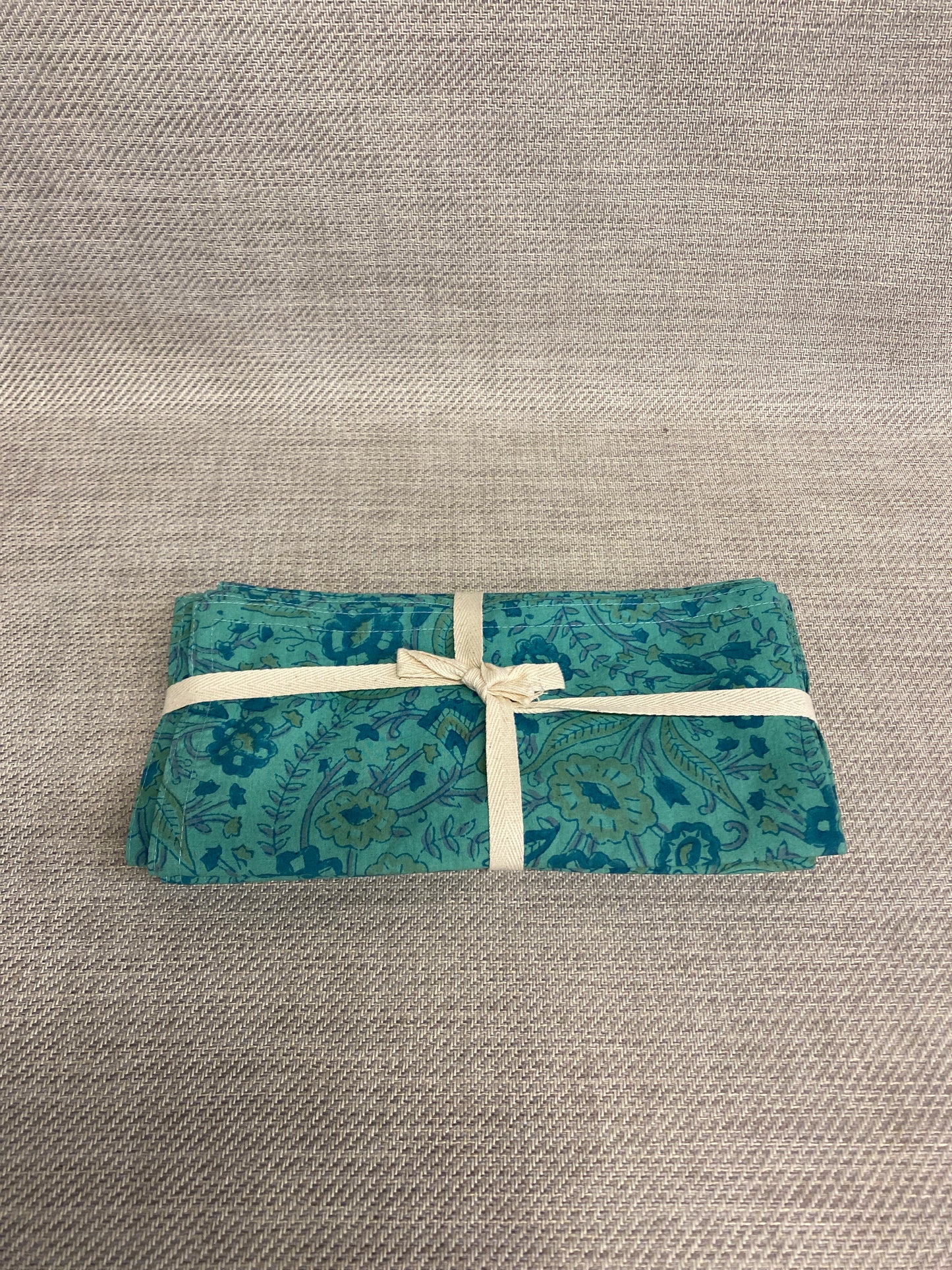 Set 6 Cotton Napkins - Blue