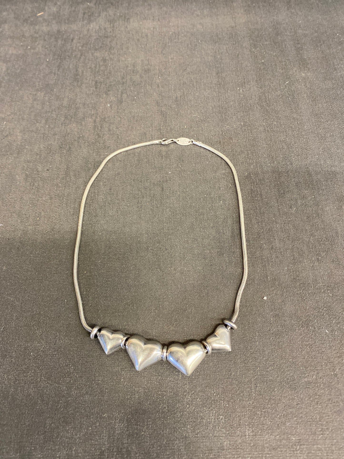 G.Raspini 925 Silver Necklace - 4 Hearts