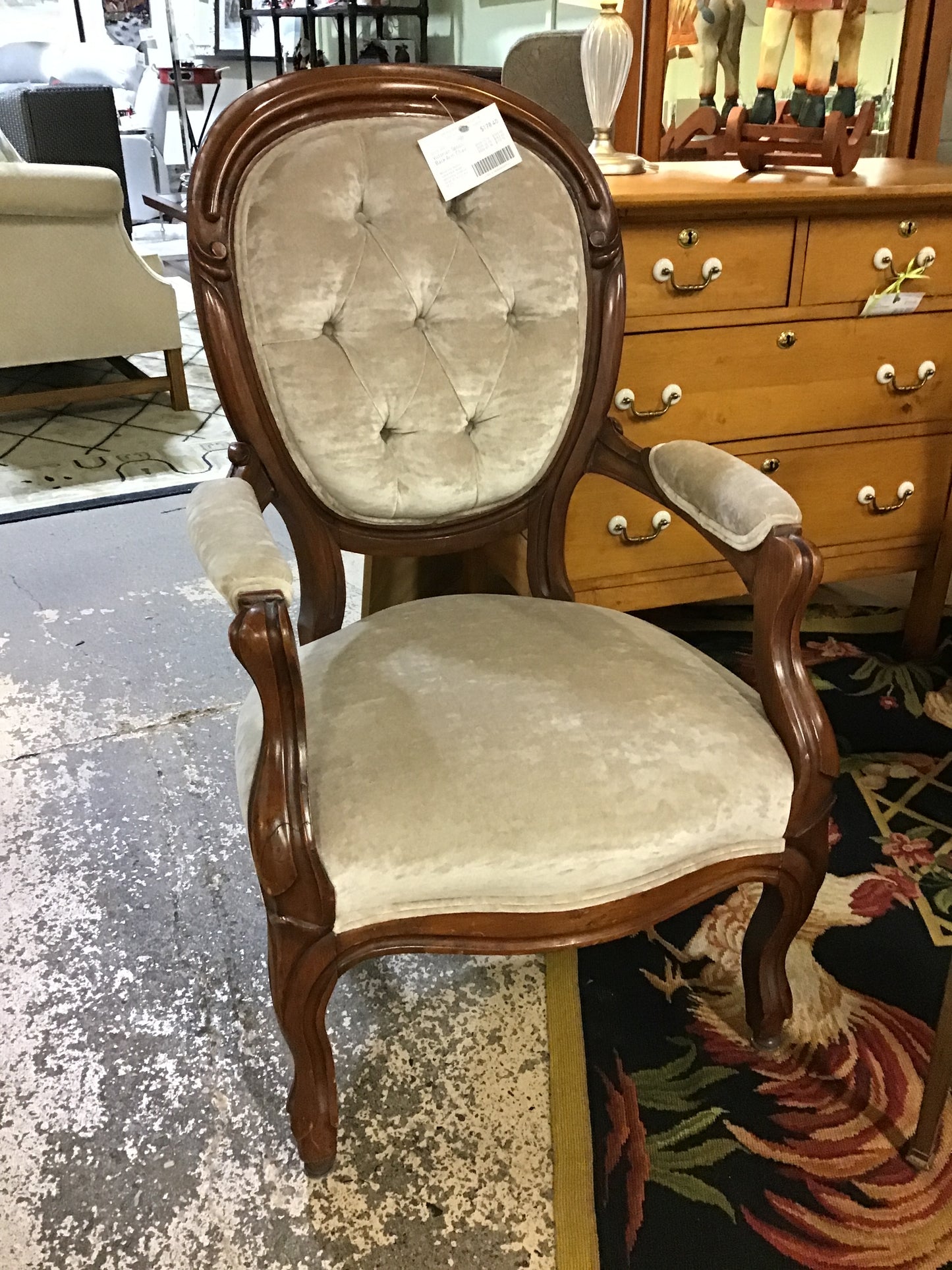Victorian Spoon Back Arm Chair