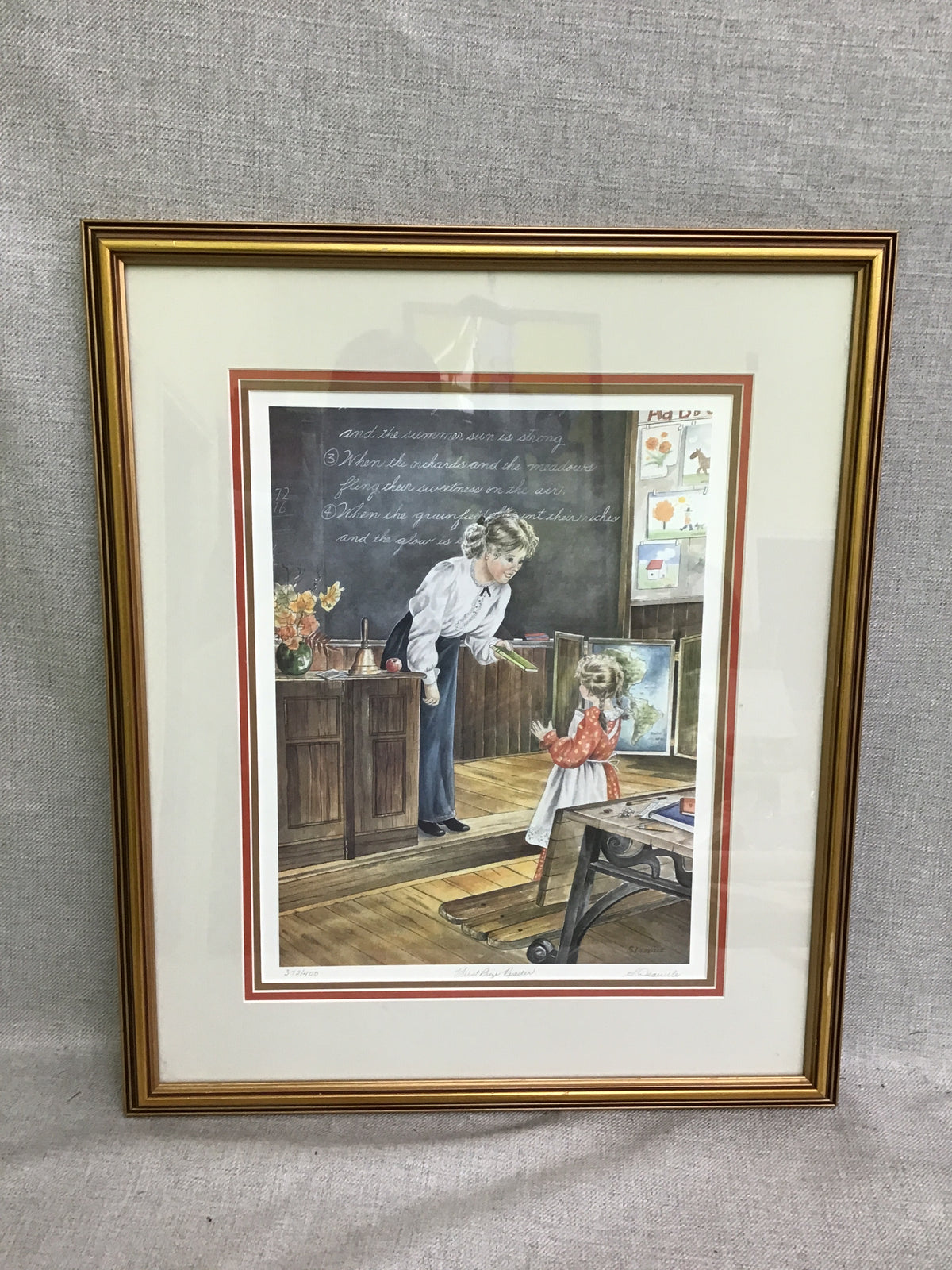 Framed Print by Shirley Deaville 'First Prize Reader'