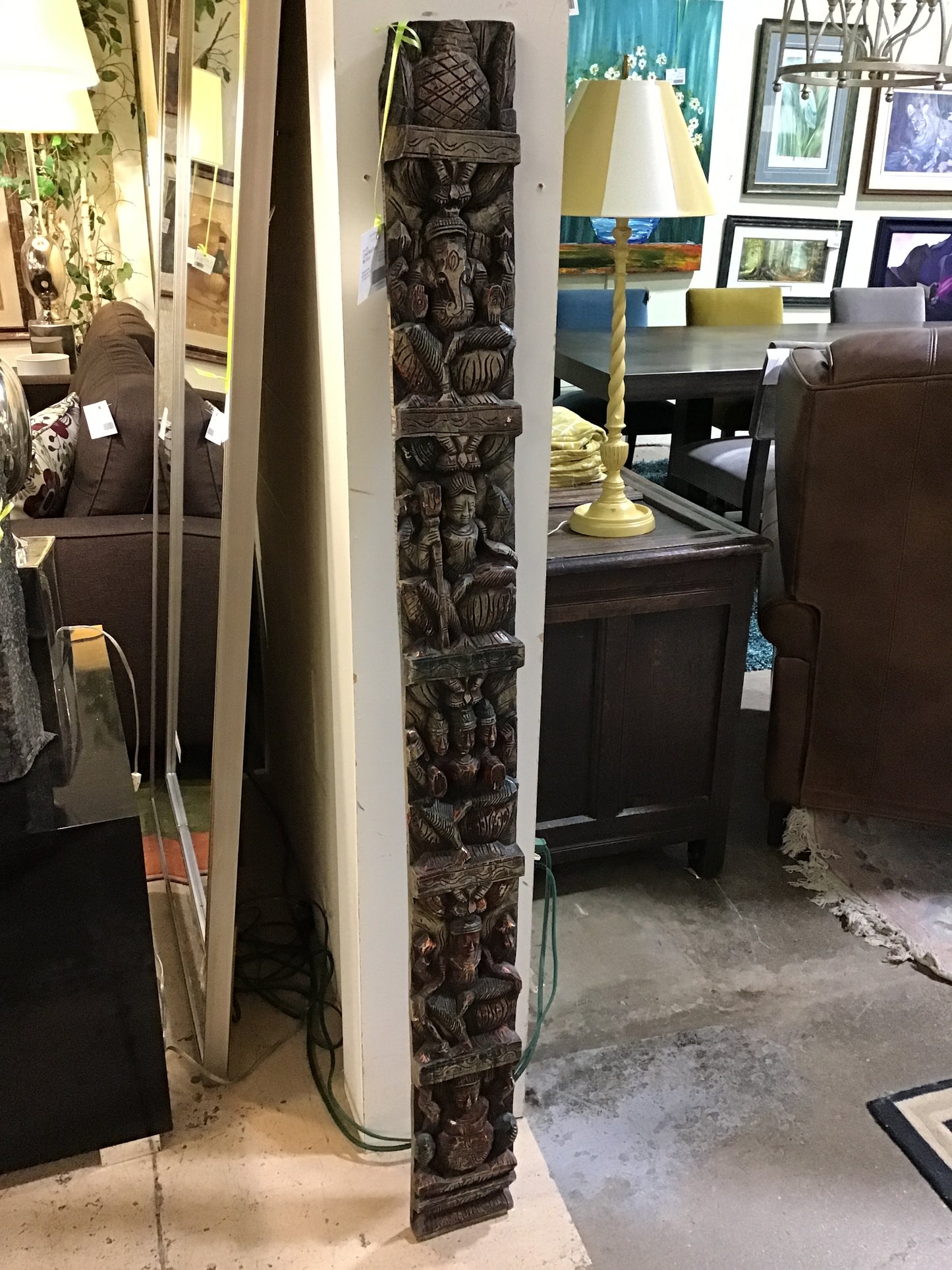 Carved Wood Panel Wall Decor