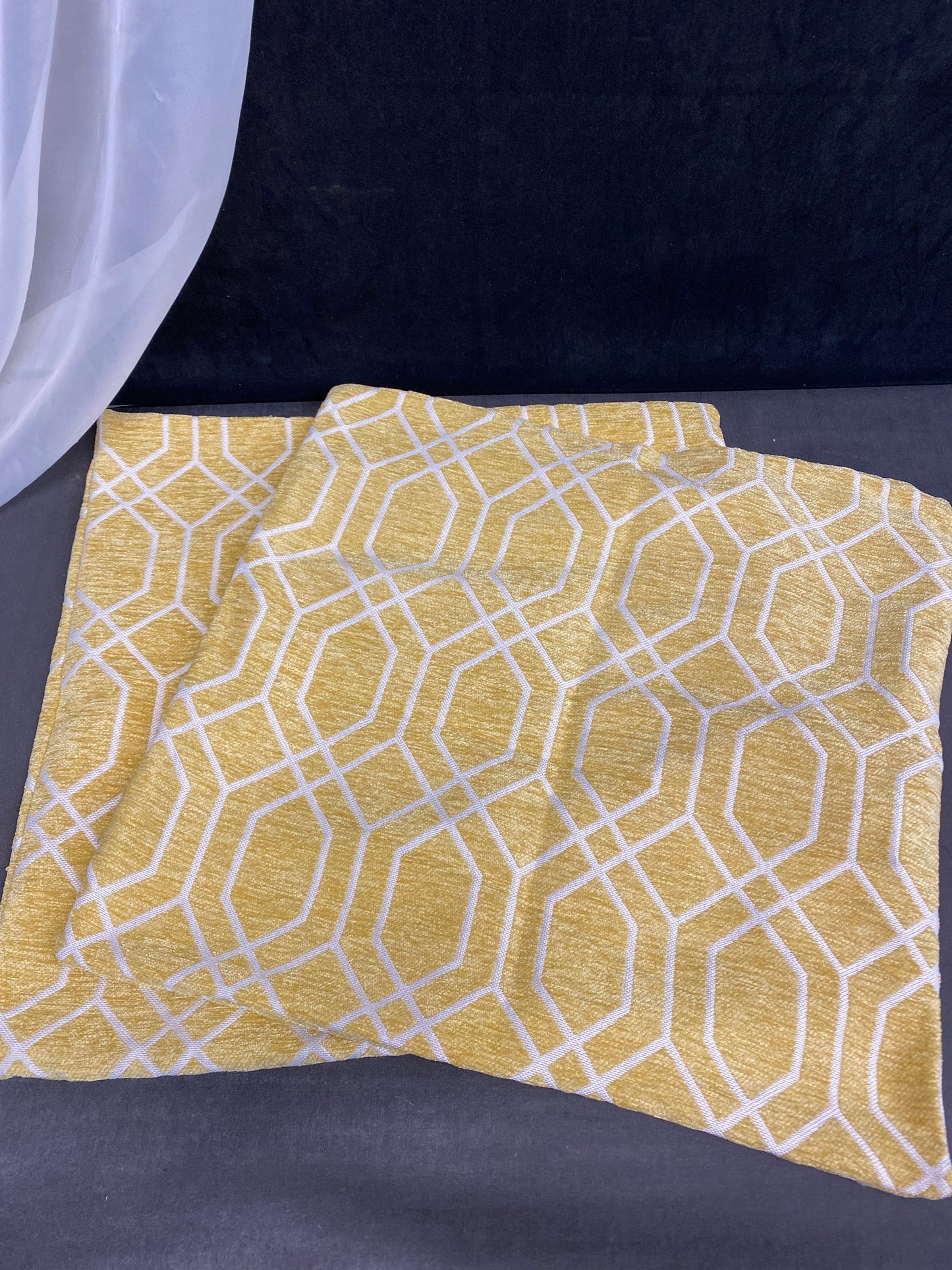 PAIR Cushion Covers - Yellow