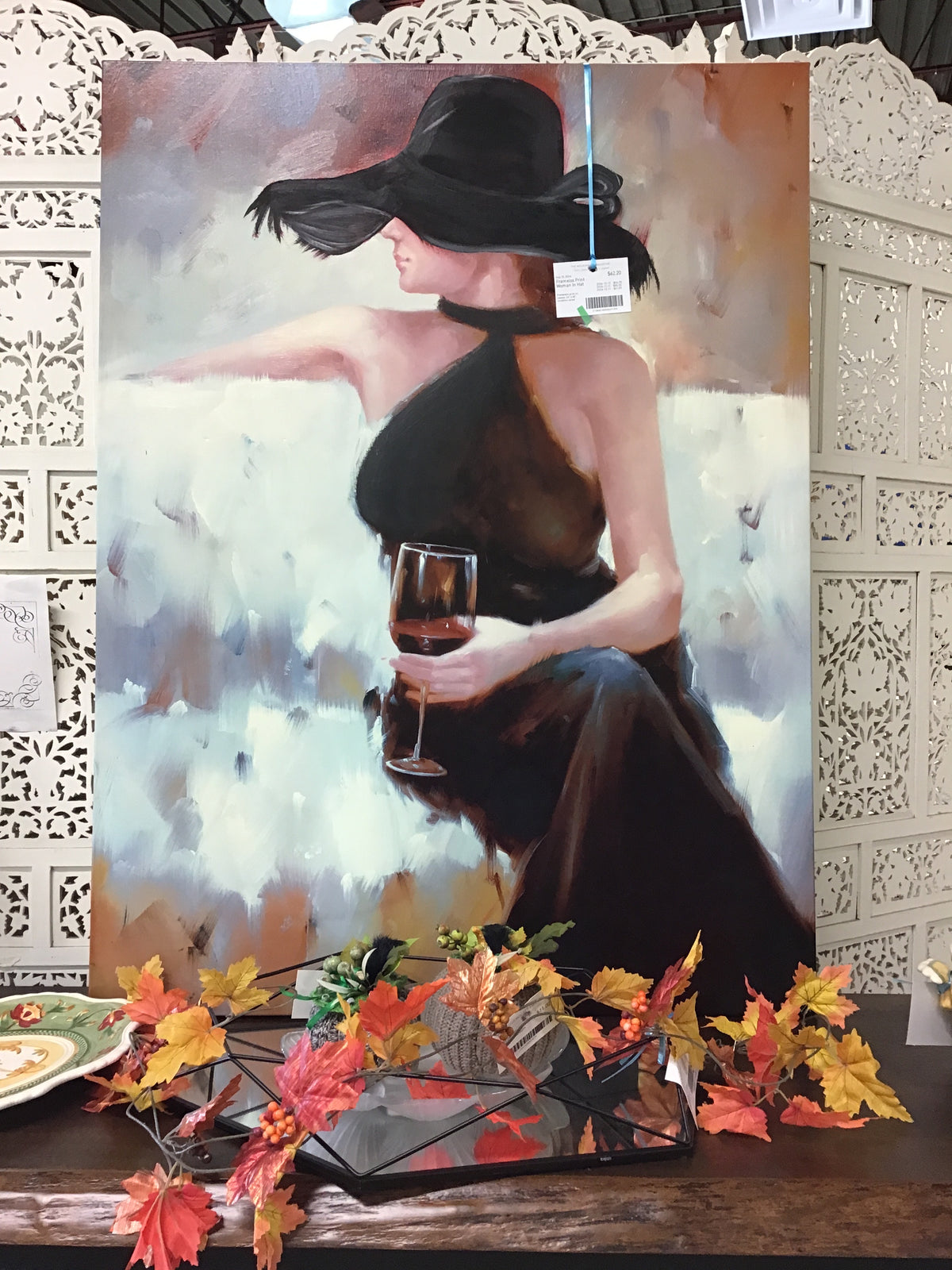 Framelss Print - Woman In Hat