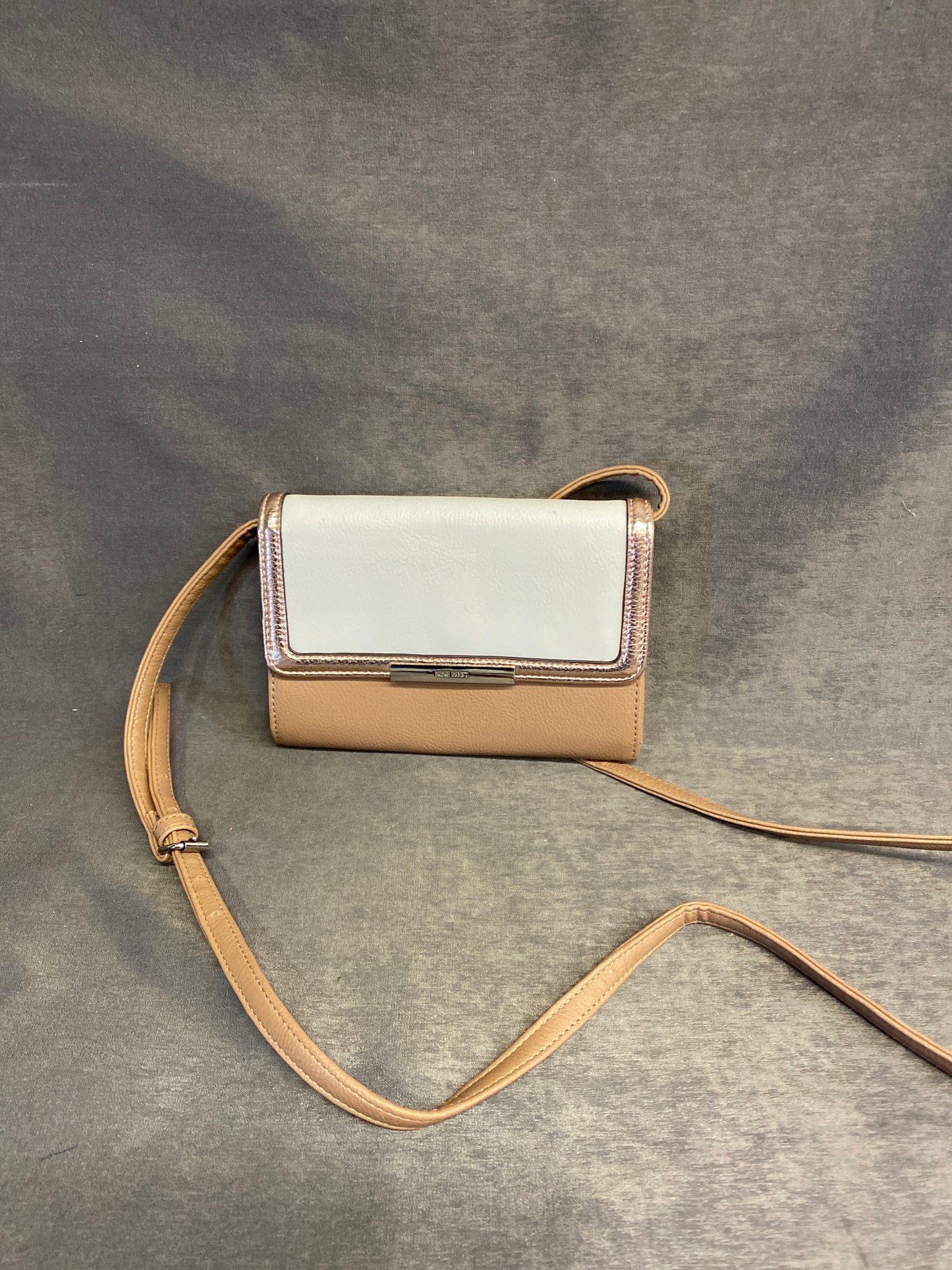 Nine West Crossbody Bag - Brown & White