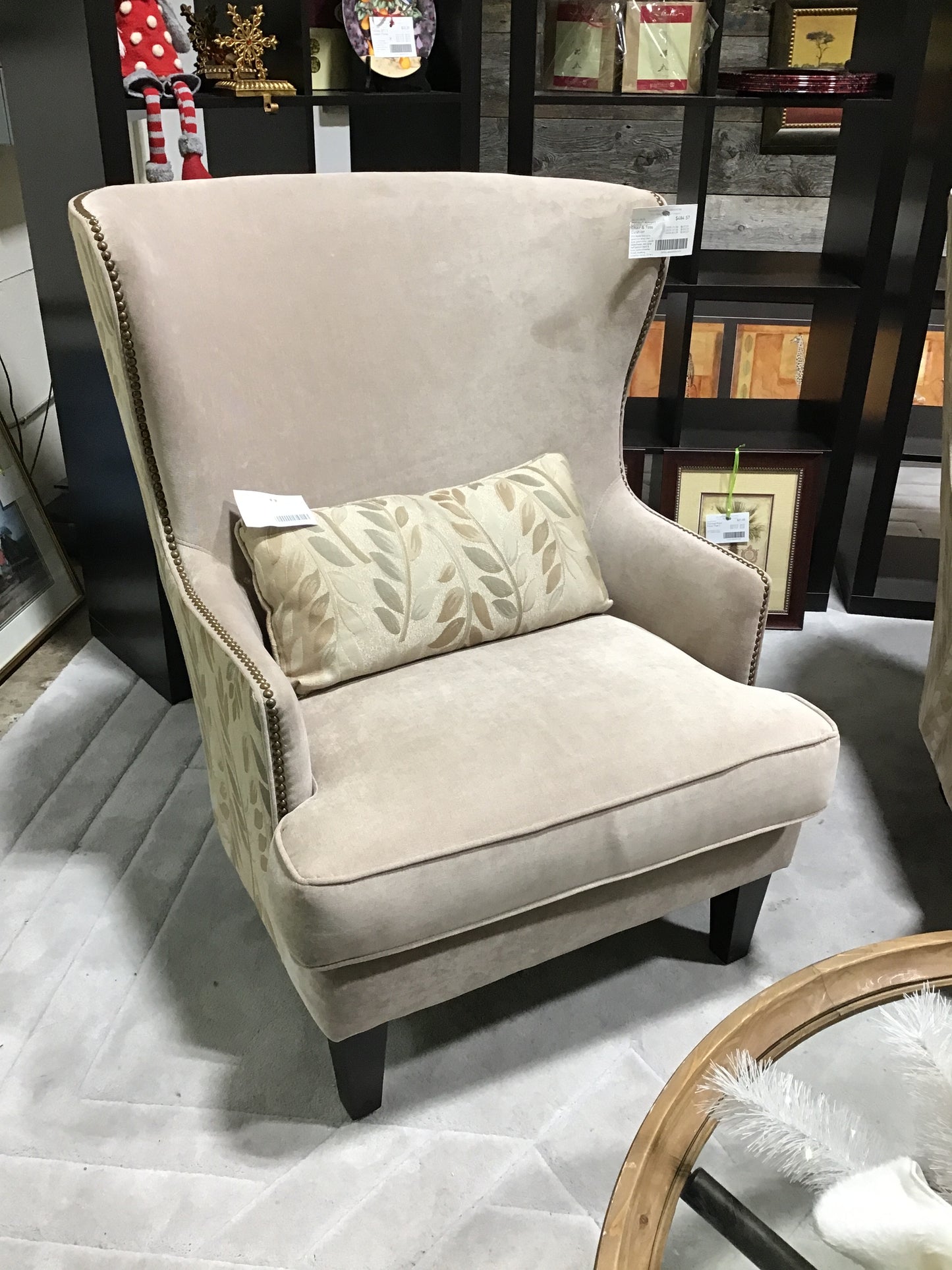 "Vicky" Accent Chair & Toss Cushion