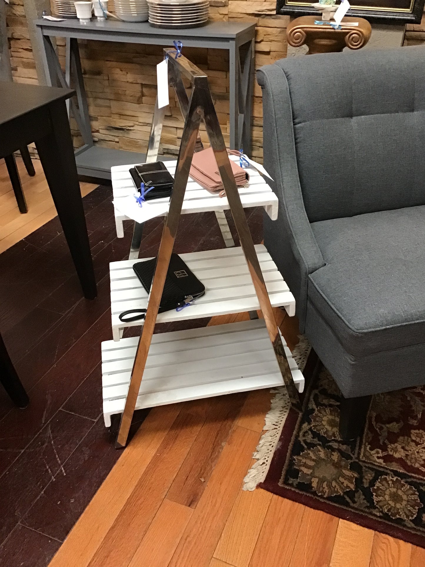 Tiered A-Frame Ladder Shelf