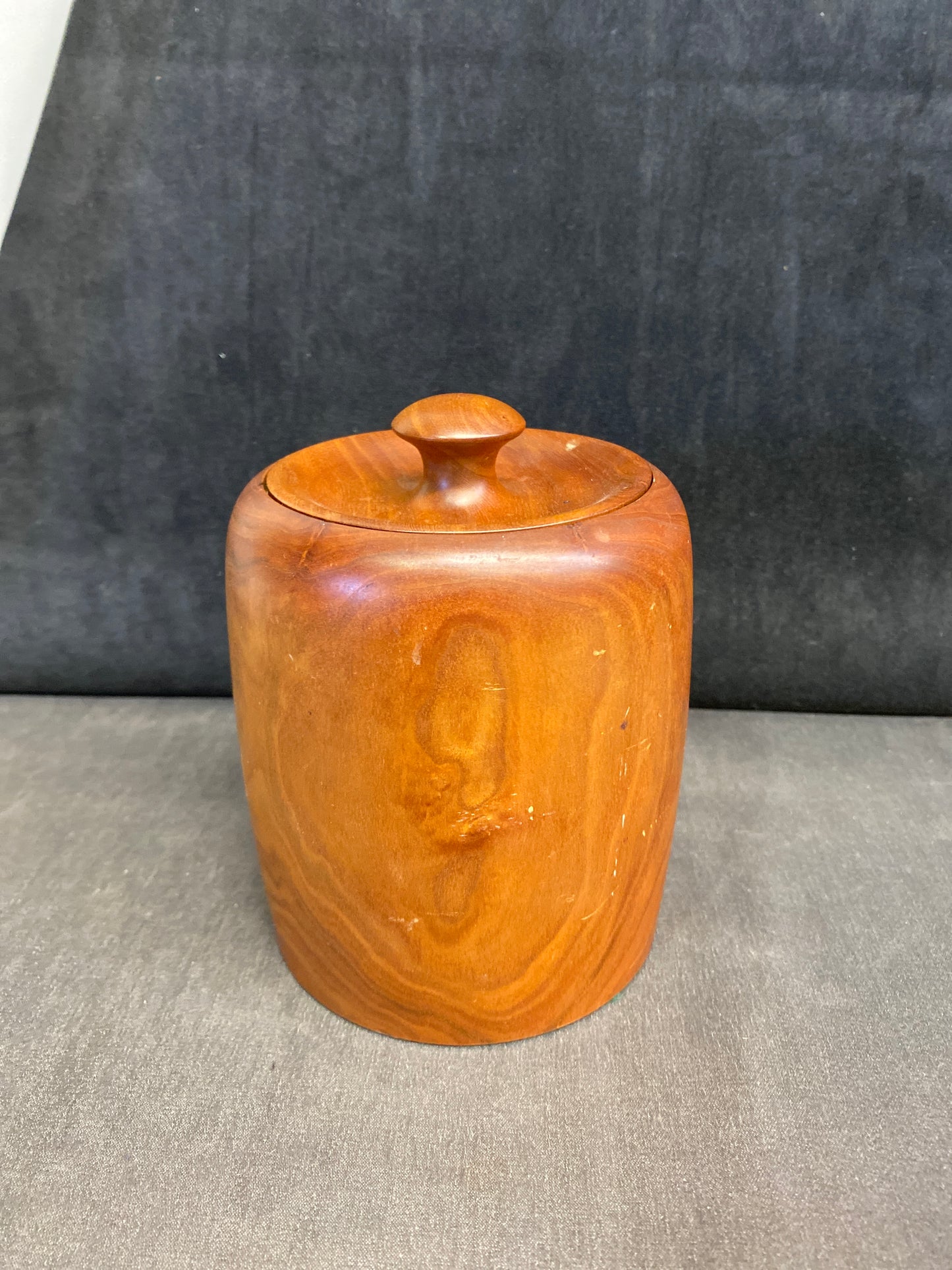 Turned Wood Canister 1