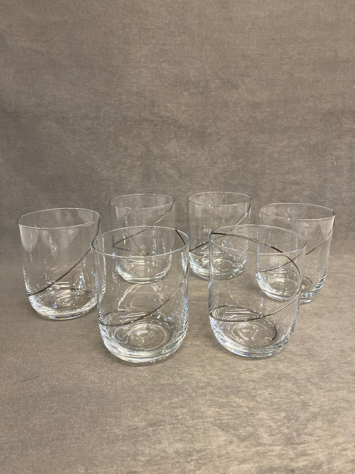 Set 6 Kosta Boda Rocks Glasses