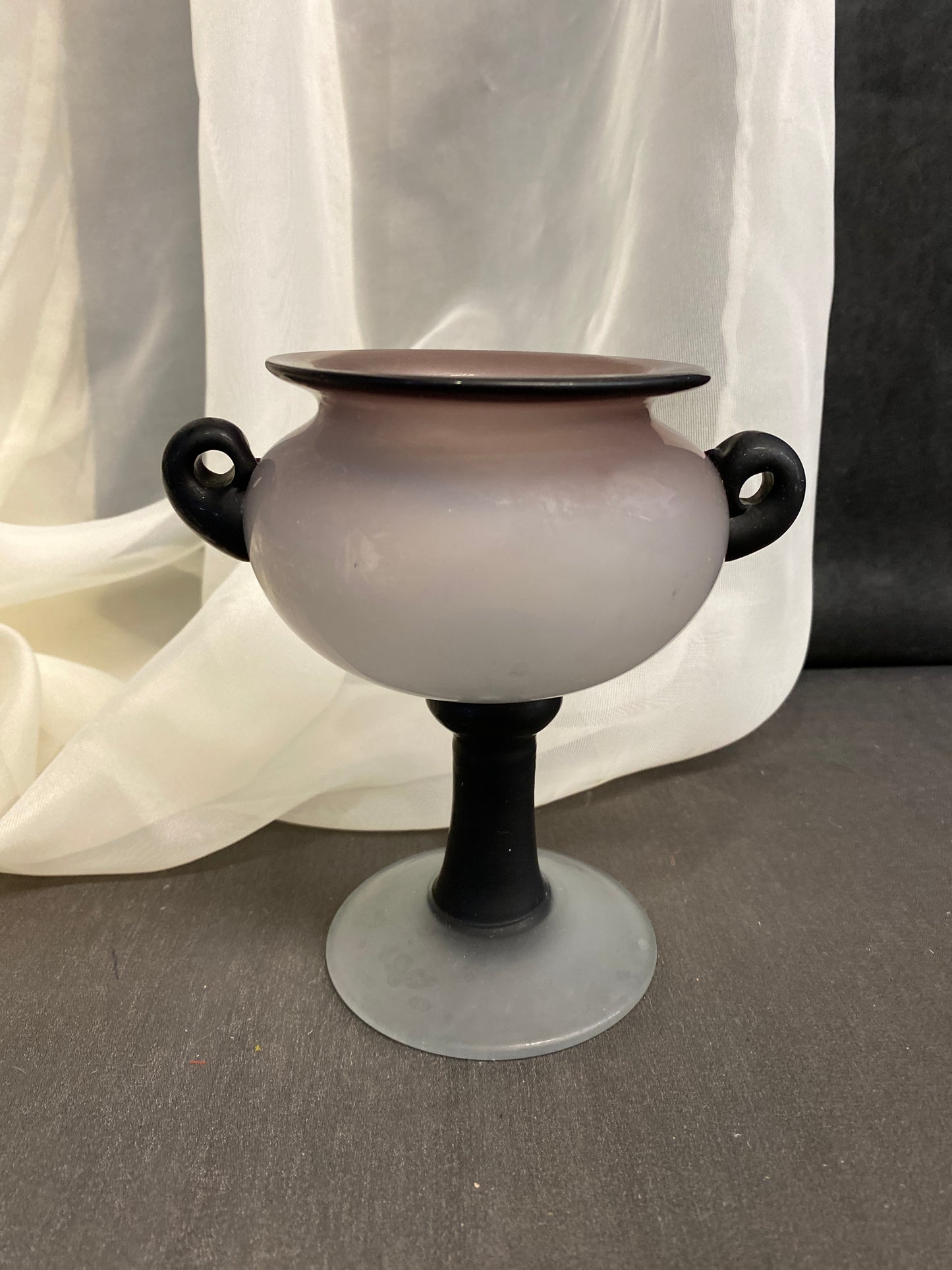 Glass Candle Holder - Purple