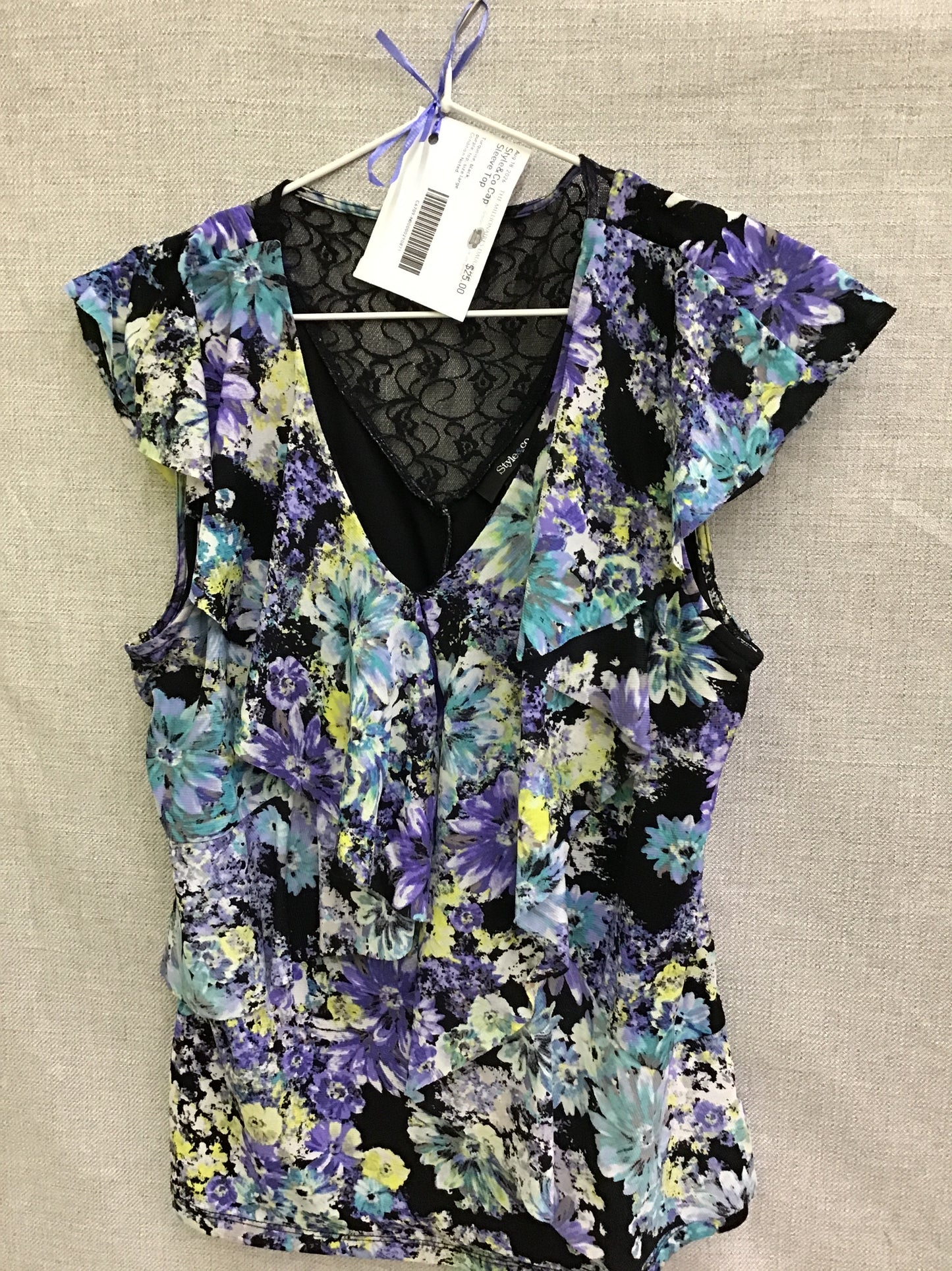 Style&Co Cap Sleeve Top