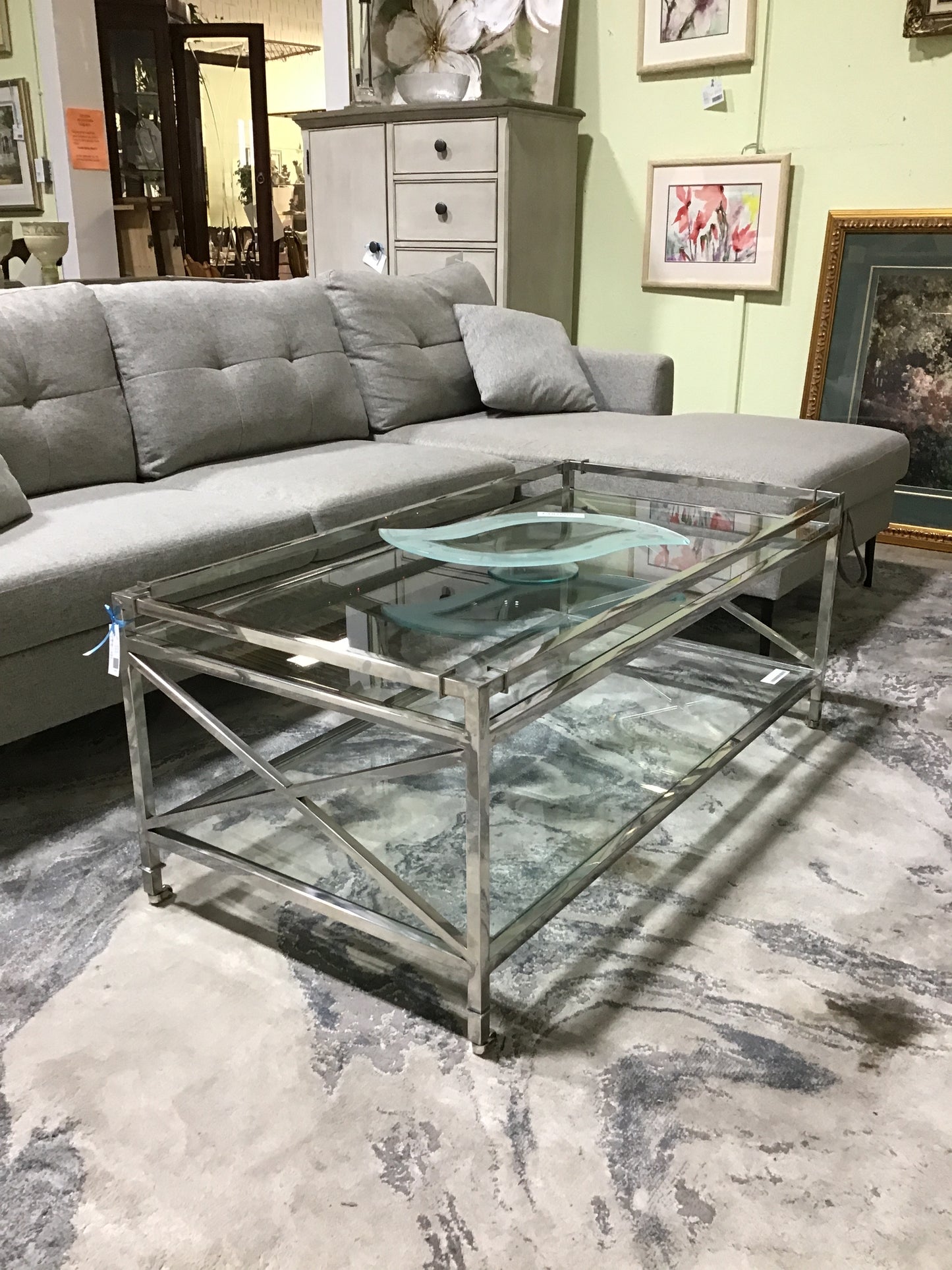 Chrome/Glass Coffee Table