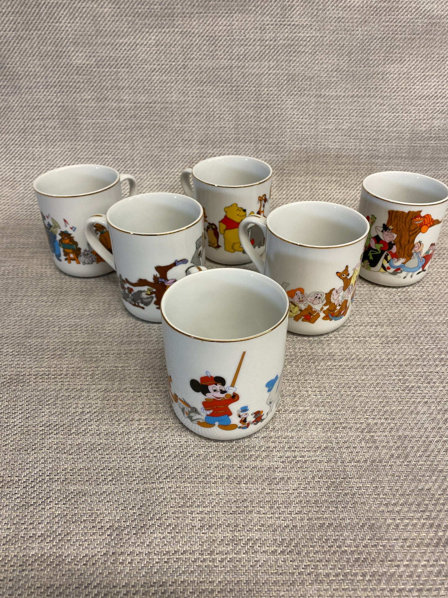 Set 6 Disney Character Parade Mugs