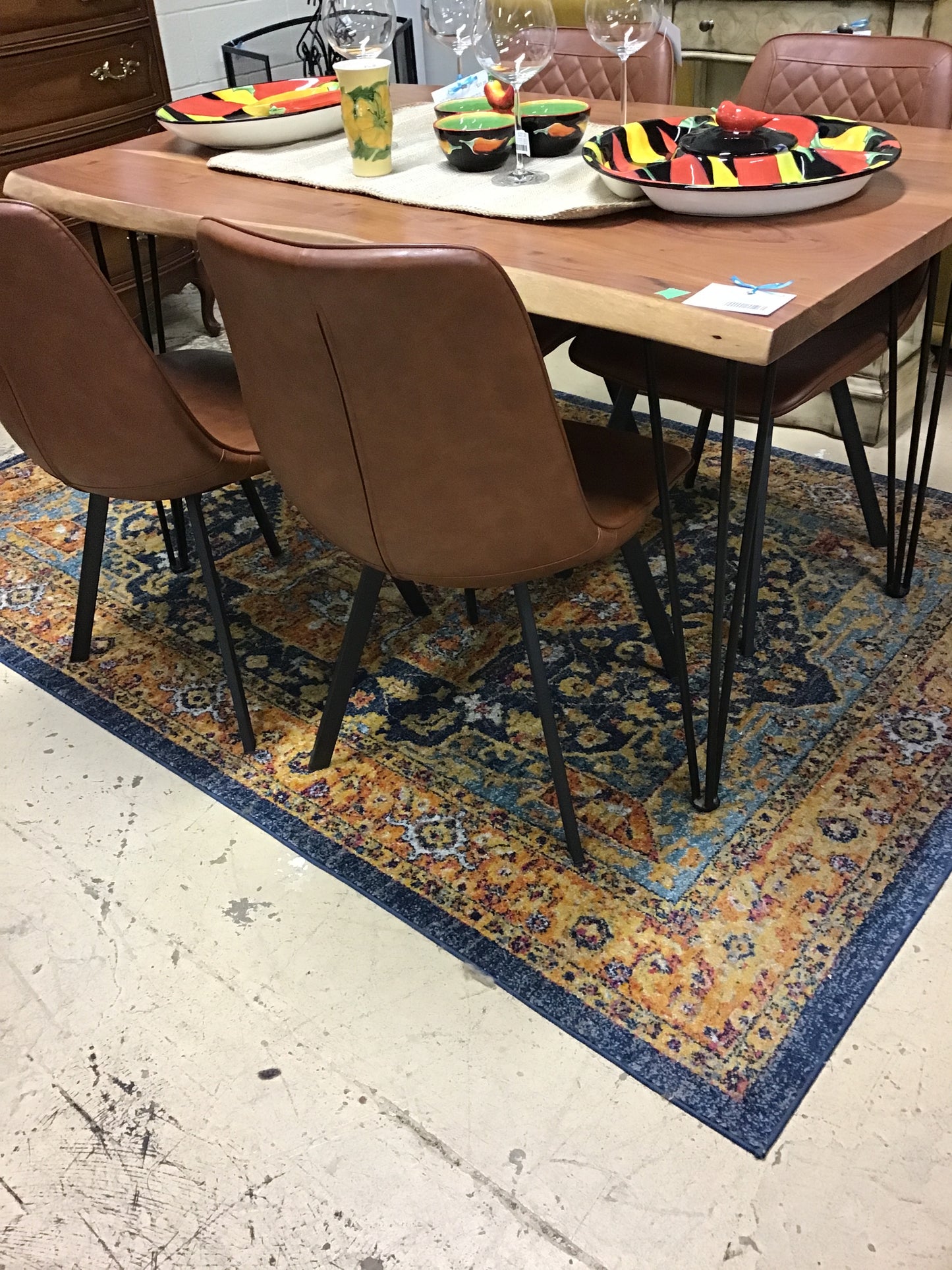 Rug - Evoke - Blue Orange - 5'1" x 7'6"
