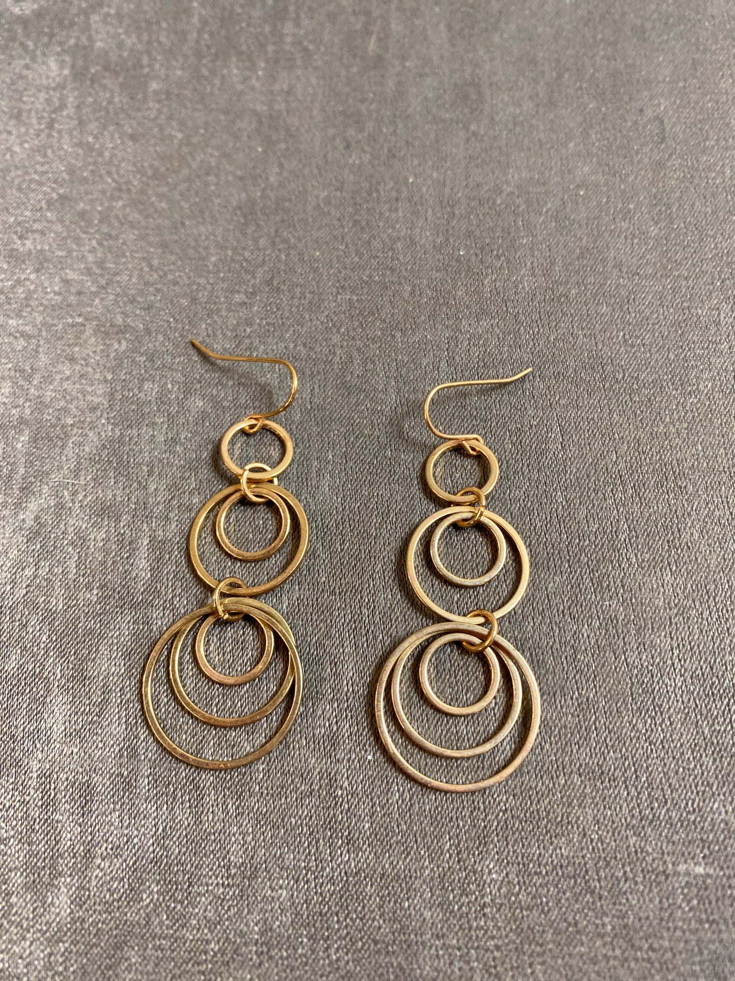 Pierced Earrings - Circle Dangles