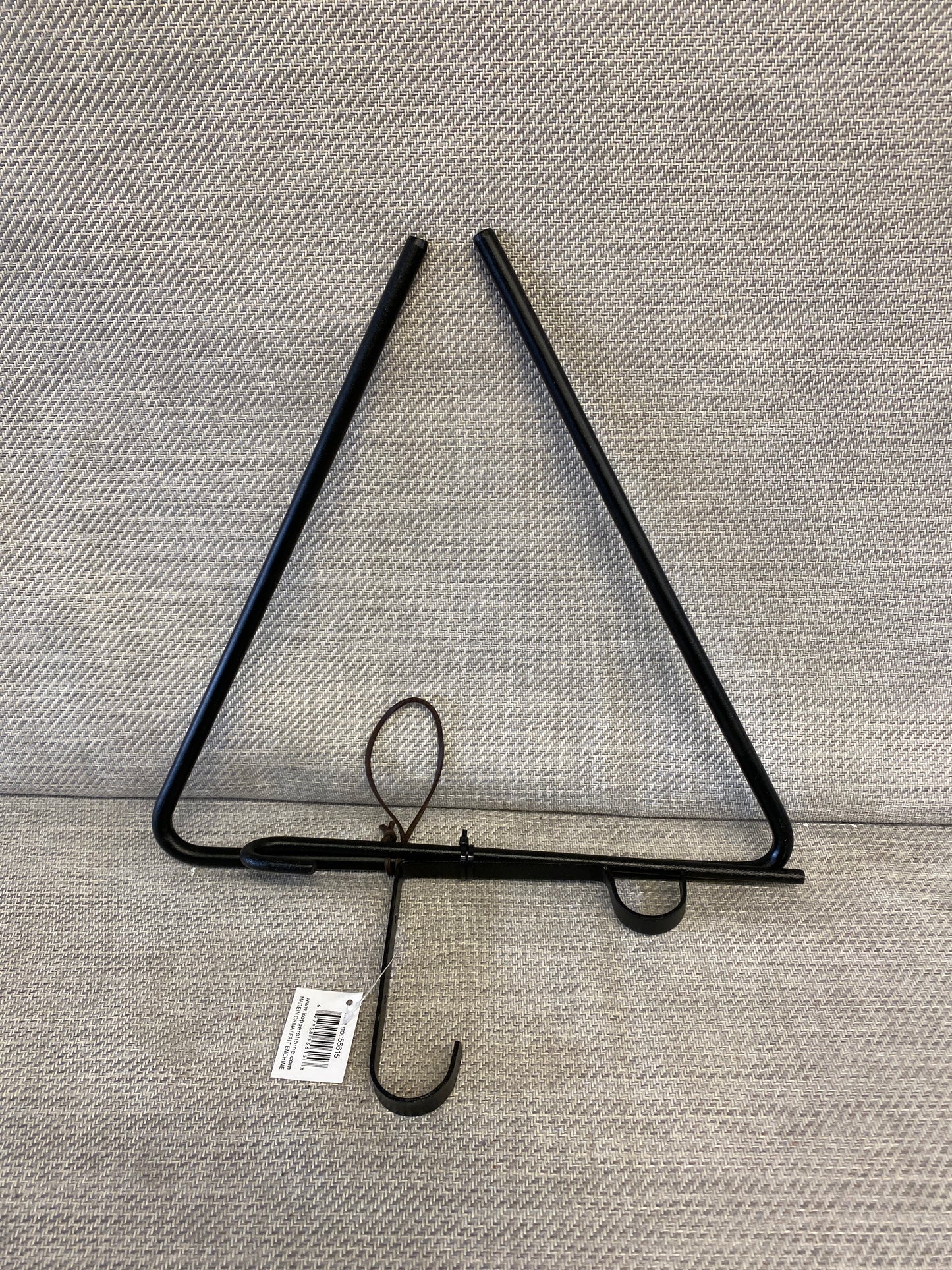 New! 3PC Wrought Iron Triangle - Dinner Gong