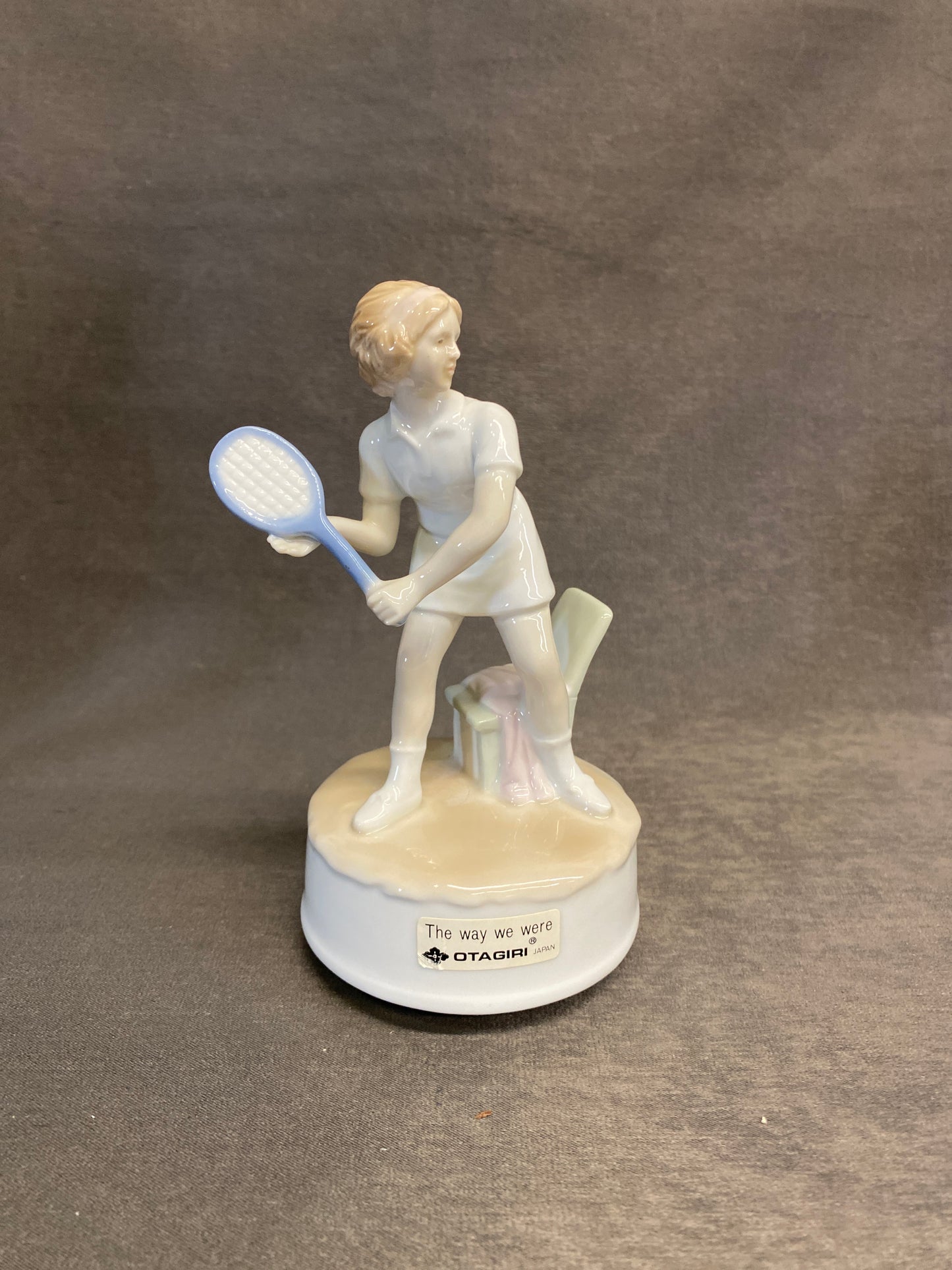 Otagiri Figurine Music Box - Tennis Player