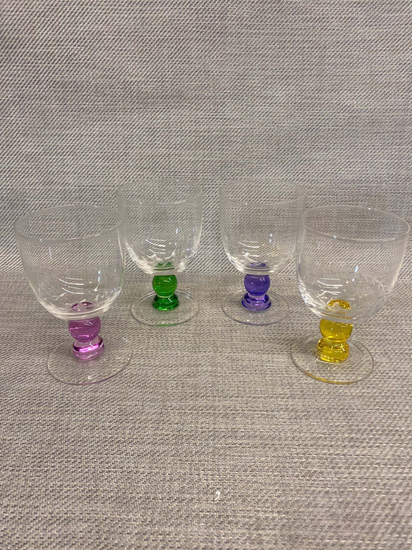 Set 4 Portmeirion Glass Goblets