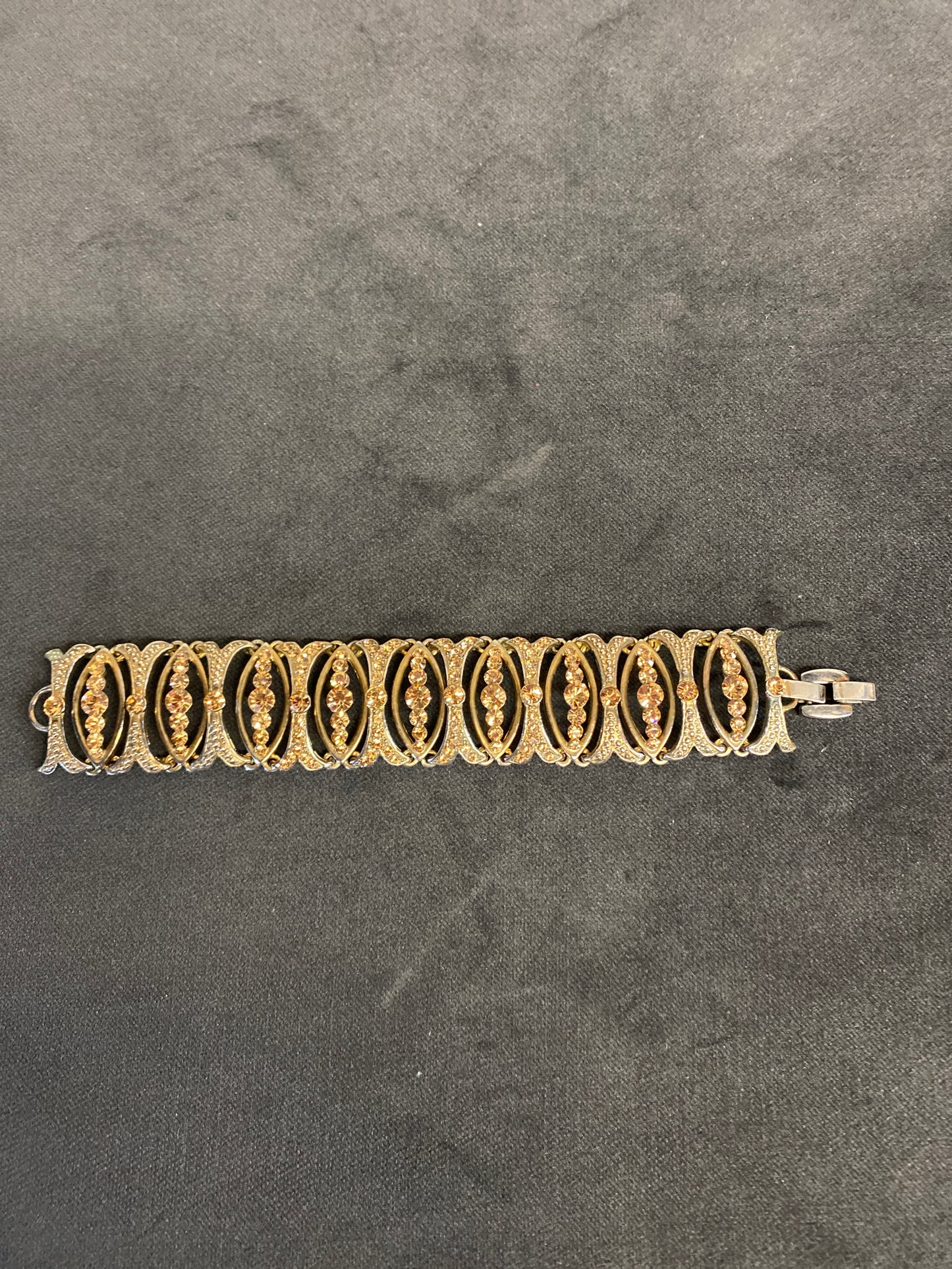 Rhinestone Bracelet - Yellow