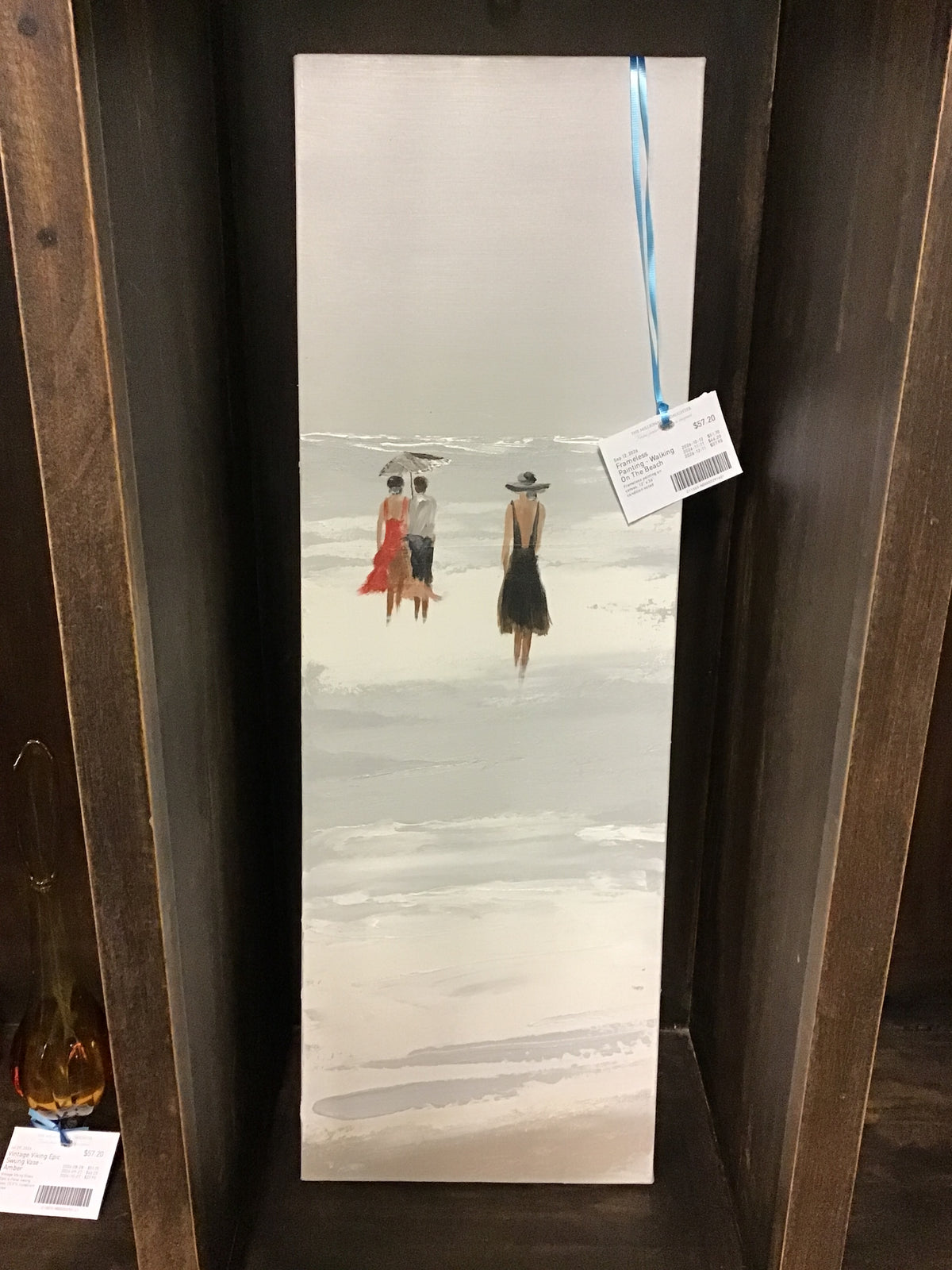 Frameless Painting - Walking On The Beach
