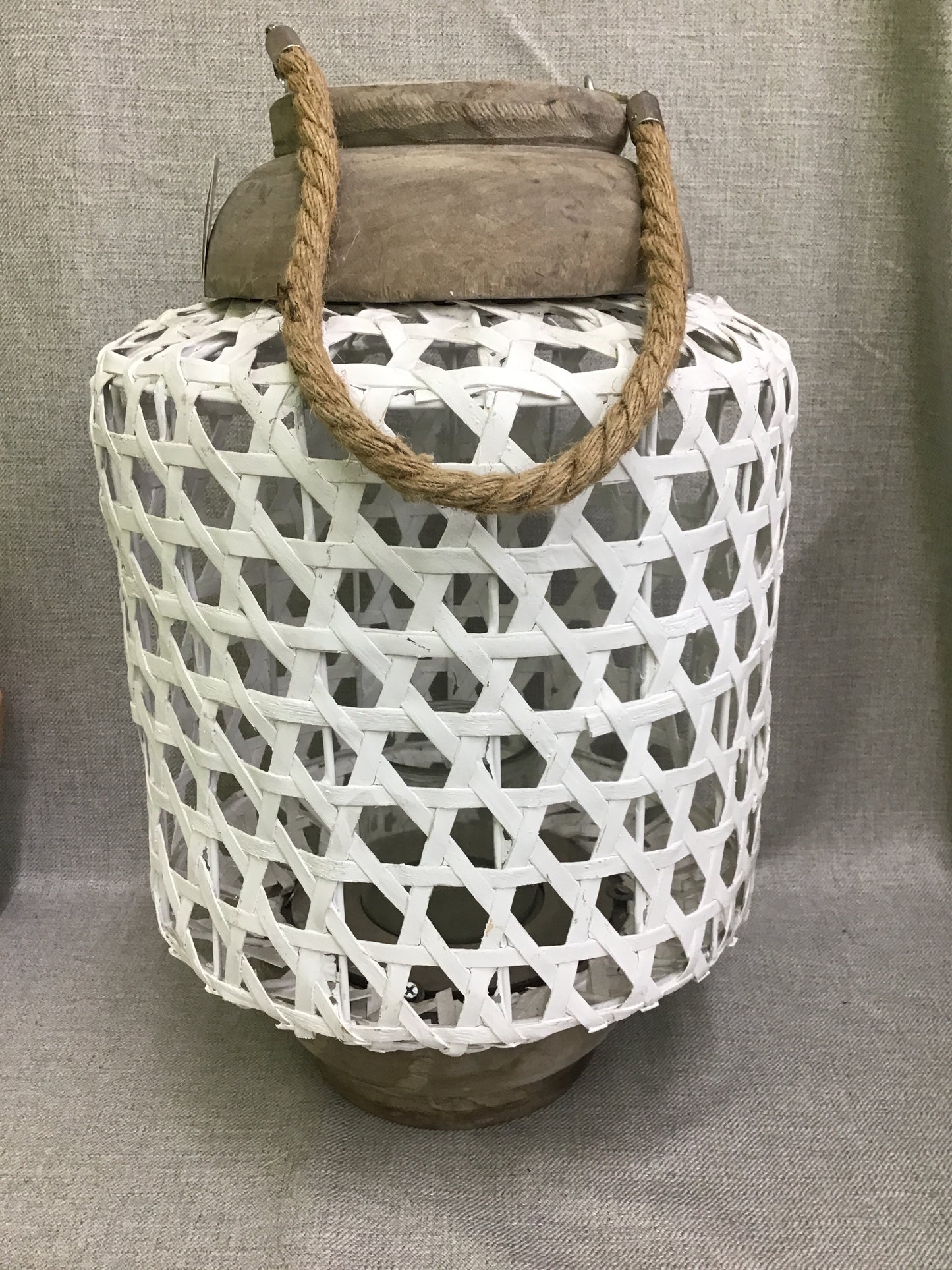 New! Distressed Look Lantern